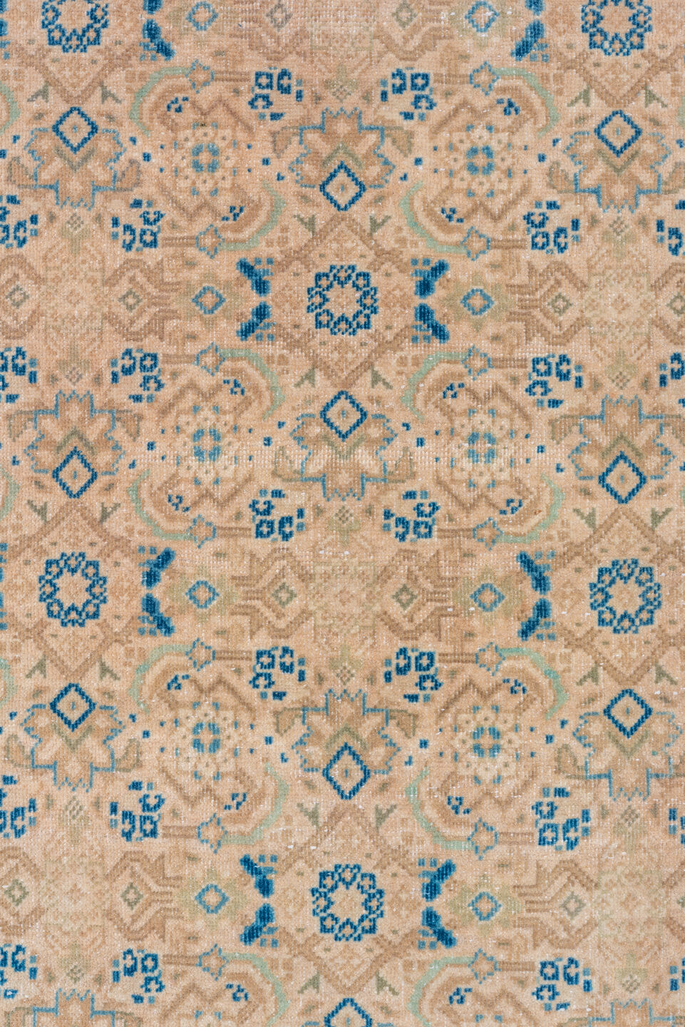 2' x 22' one-of-a-kind handmade vintage Tabriz runner rug. Color palette: brown, gray, light gray, light slate gray