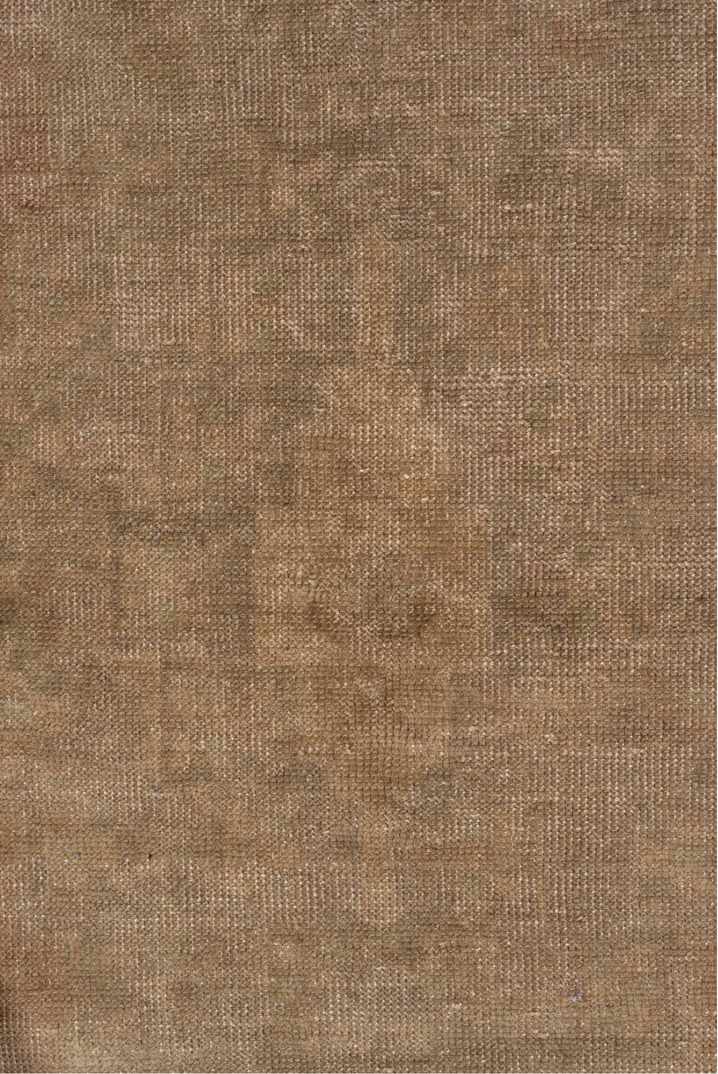 4' x 7' one-of-a-kind handmade vintage Oushak rug. Color palette: brown, gray, light gray, off-white, pink, snow, white