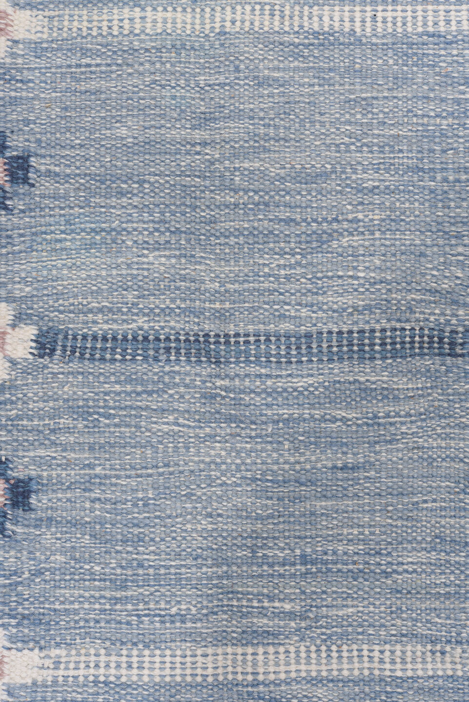 4' x 6' one-of-a-kind handmade vintage Rollaken small size rug. Color palette: black, blue, charcoal, dark gray, gray