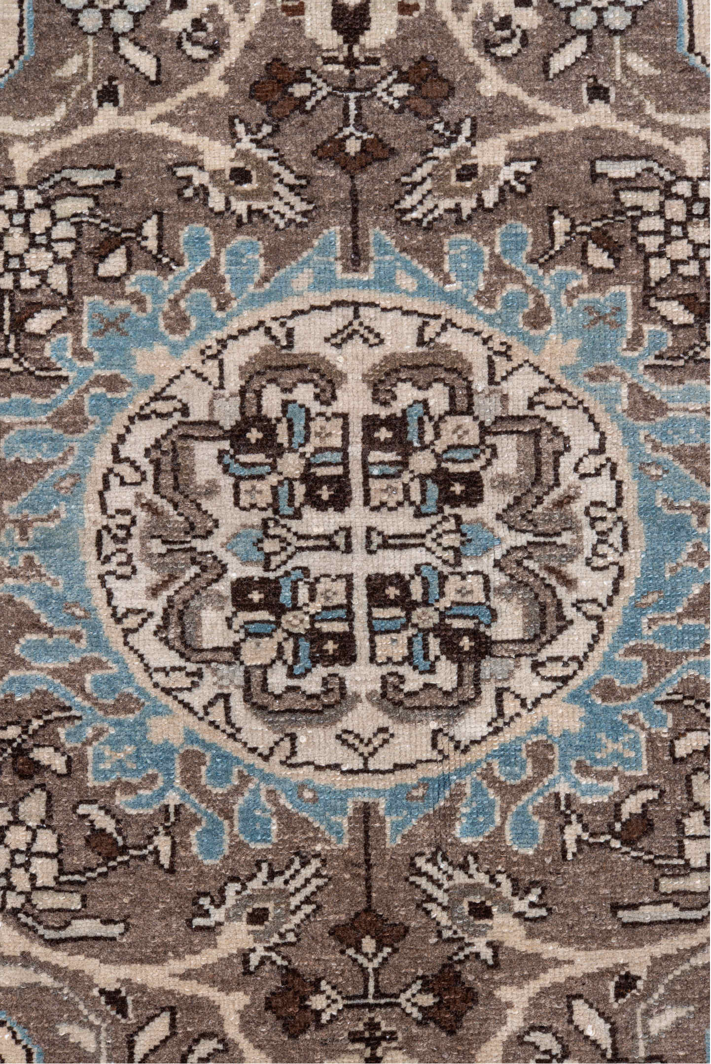 4' x 6' one-of-a-kind handmade vintage Malayer small size rug. Color palette: black, blue, charcoal, dim gray, gainsboro