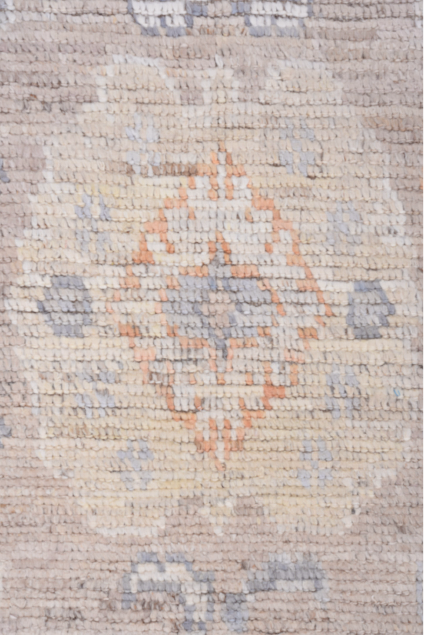 8' x 10' one-of-a-kind handmade vintage Tulu large size rug. Color palette: brown, dim gray, gainsboro, gray, light gray