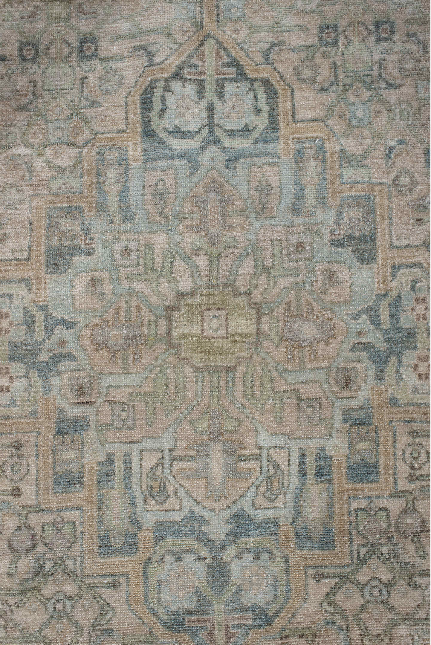 5' x 9' one-of-a-kind handmade vintage Malayer medium size rug. Color palette: light gray, gray, off-white, brown, silver