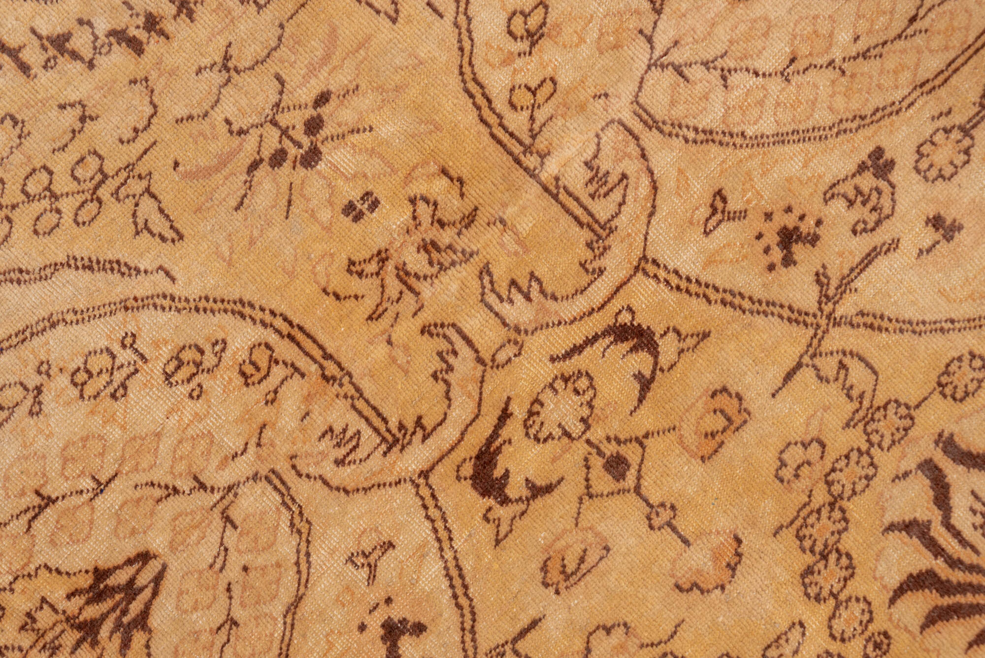 8' x 11' one-of-a-kind handmade vintage Sivas large size rug. Color palette: brown, gray, light gray, off-white, pink, snow