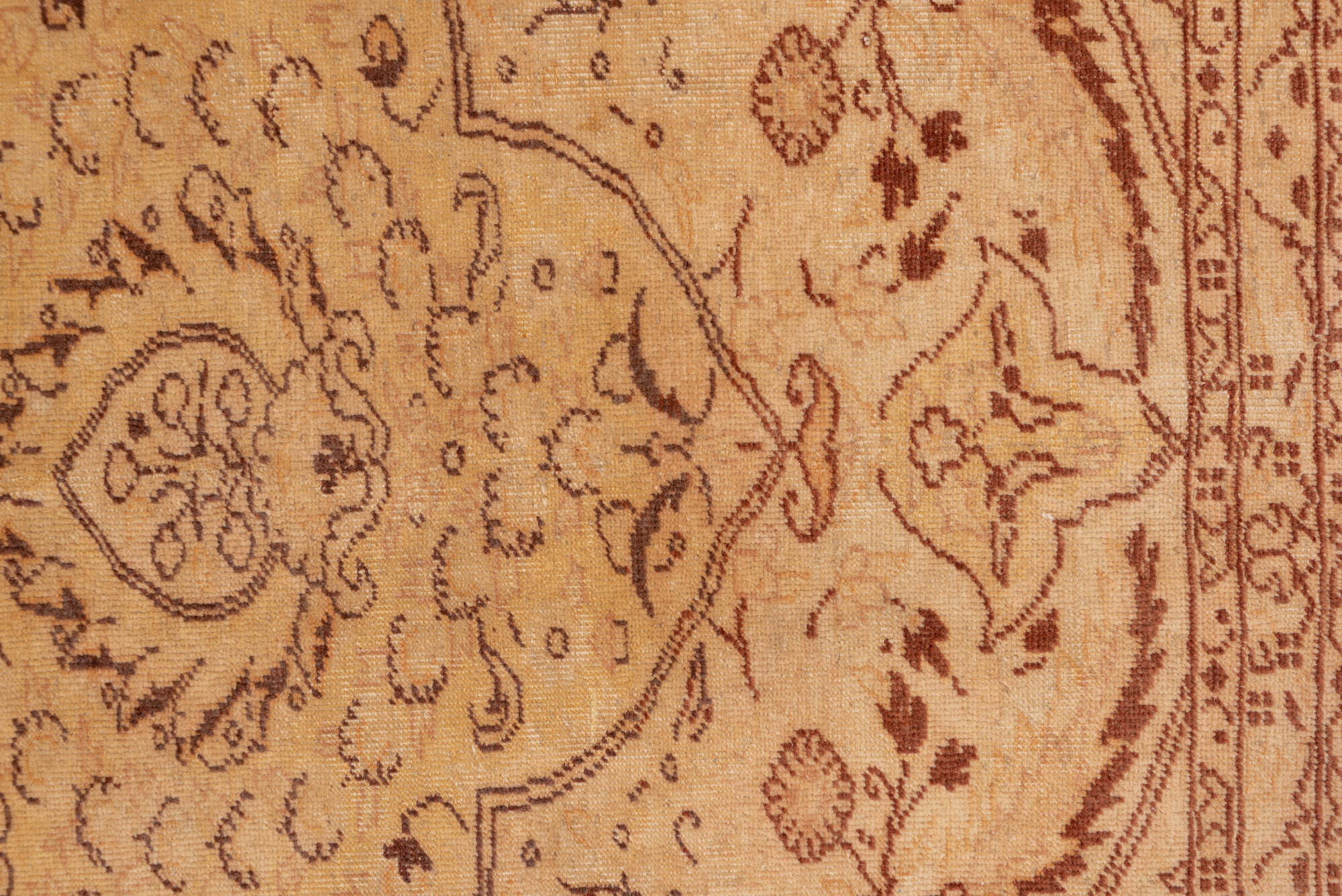 8' x 11' one-of-a-kind handmade vintage Sivas large size rug. Color palette: brown, gray, light gray, off-white, pink, snow