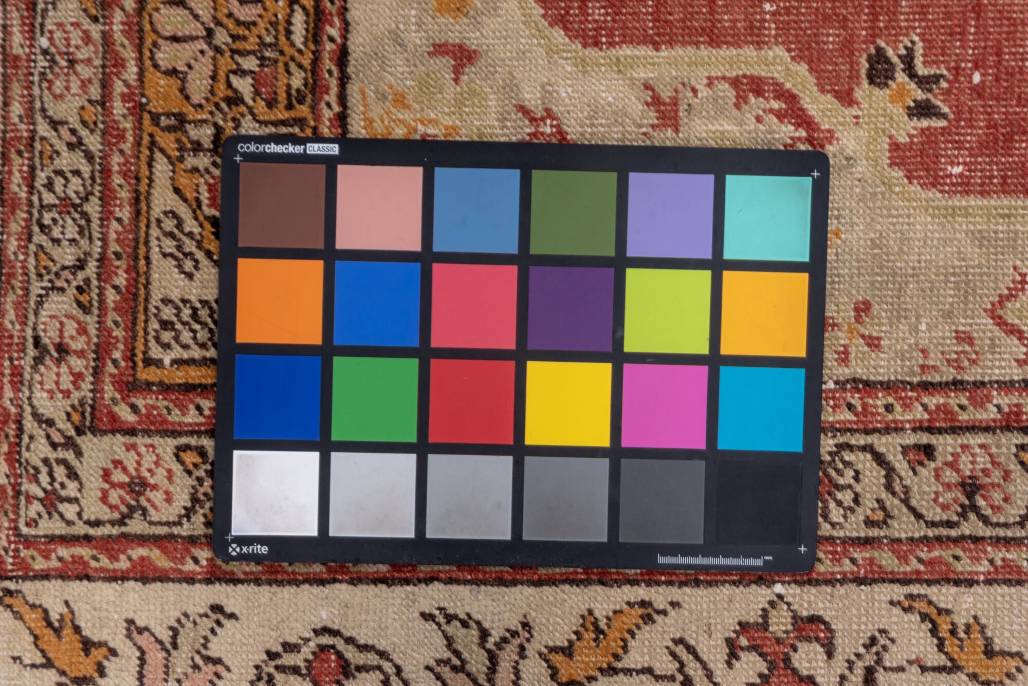 4' x 6' one-of-a-kind handmade vintage Oushak small size rug. Color palette: brown, gray, light gray, pink, red, redwood