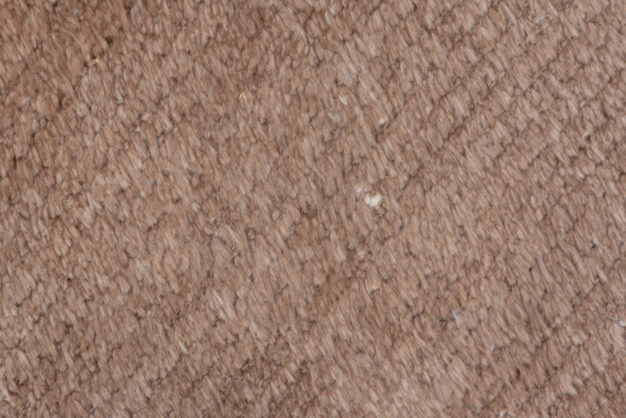 4' x 6' one-of-a-kind handmade vintage Tulu small size rug. Color palette: brown, gray, light gray, off-white, pink, snow