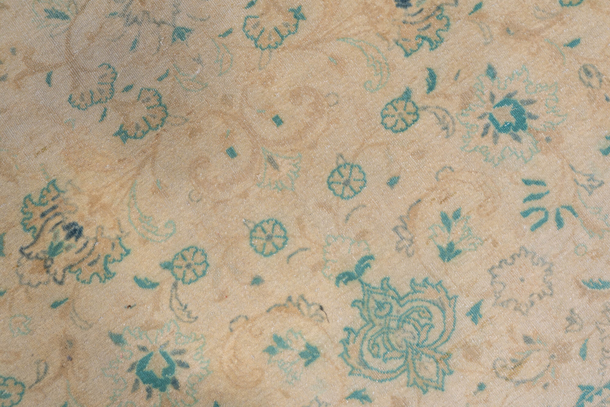 5' x 8' one-of-a-kind handmade vintage Sivas medium size rug. Color palette: brown, gray, off-white, seashell, snow