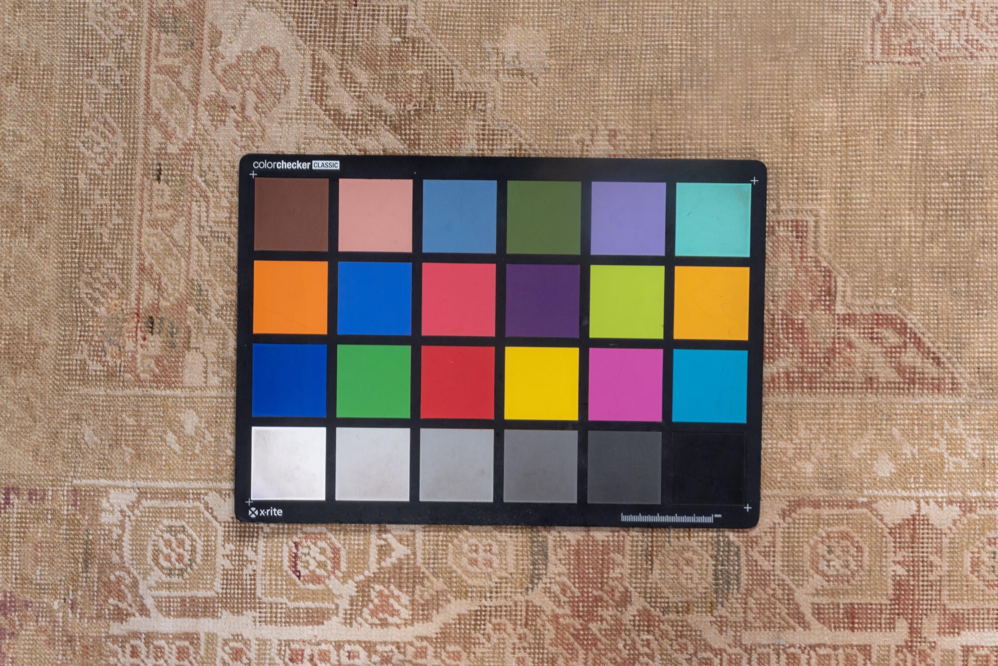 4' x 5' one-of-a-kind handmade vintage Kaisary small size rug. Color palette: brown, gray, light gray, off-white, pink, snow