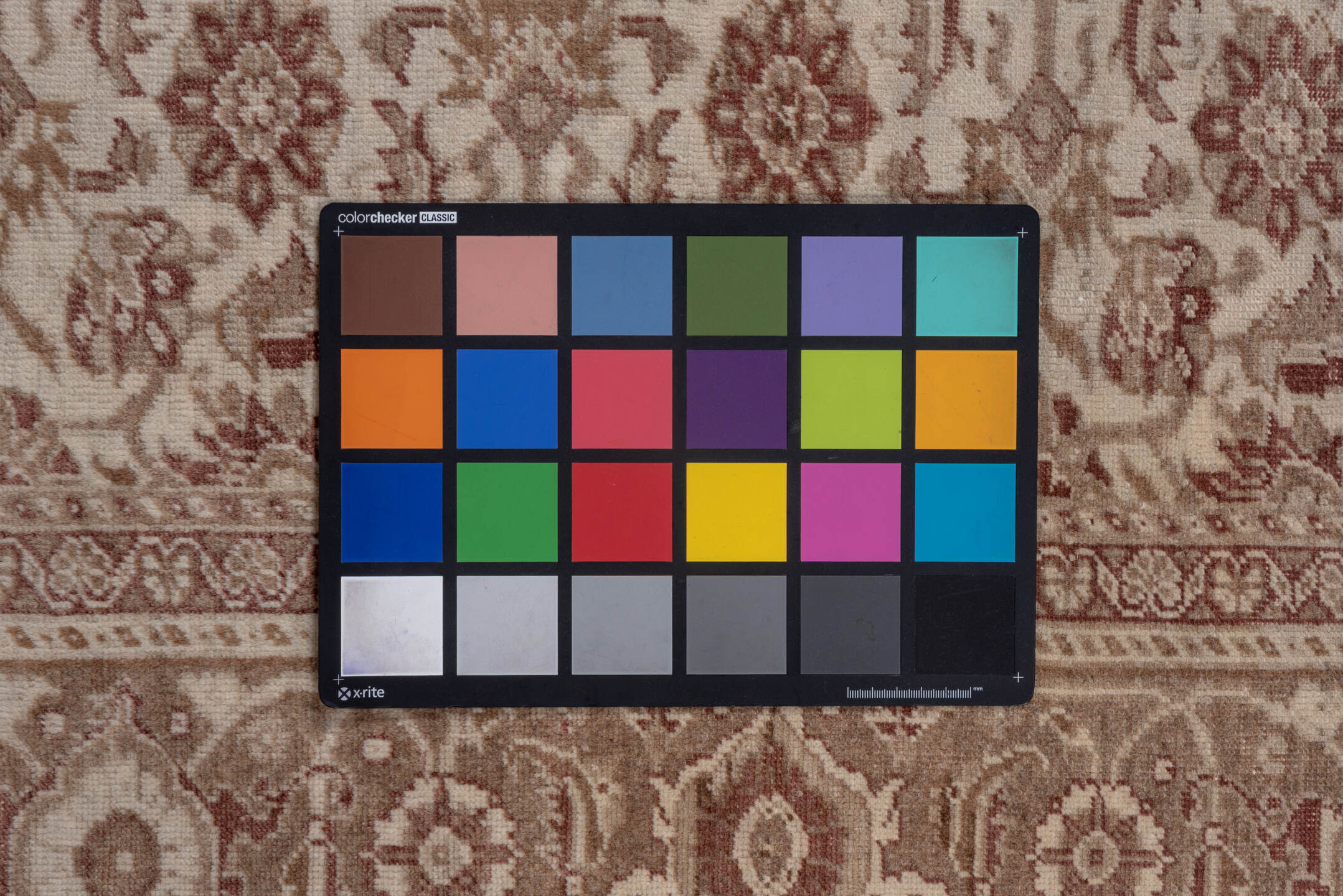 6' x 9' one-of-a-kind handmade vintage Kaisary medium size rug. Color palette: gray, light gray, brown, pink, off-white