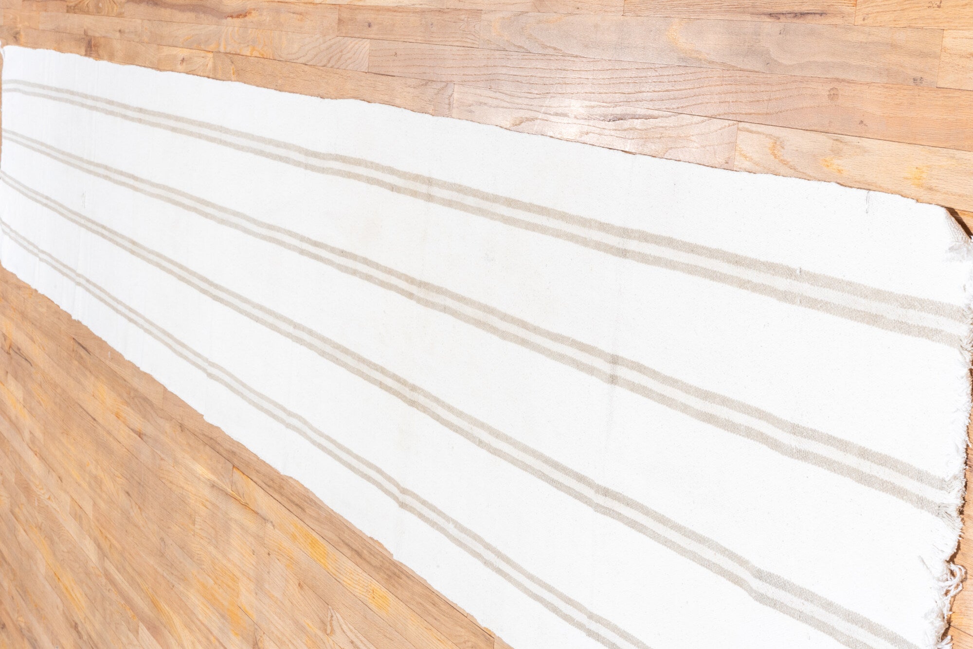 2' x 15' one-of-a-kind handmade vintage Flatweave runner rug. Color palette: alice blue, dark gray, gainsboro, ghost white