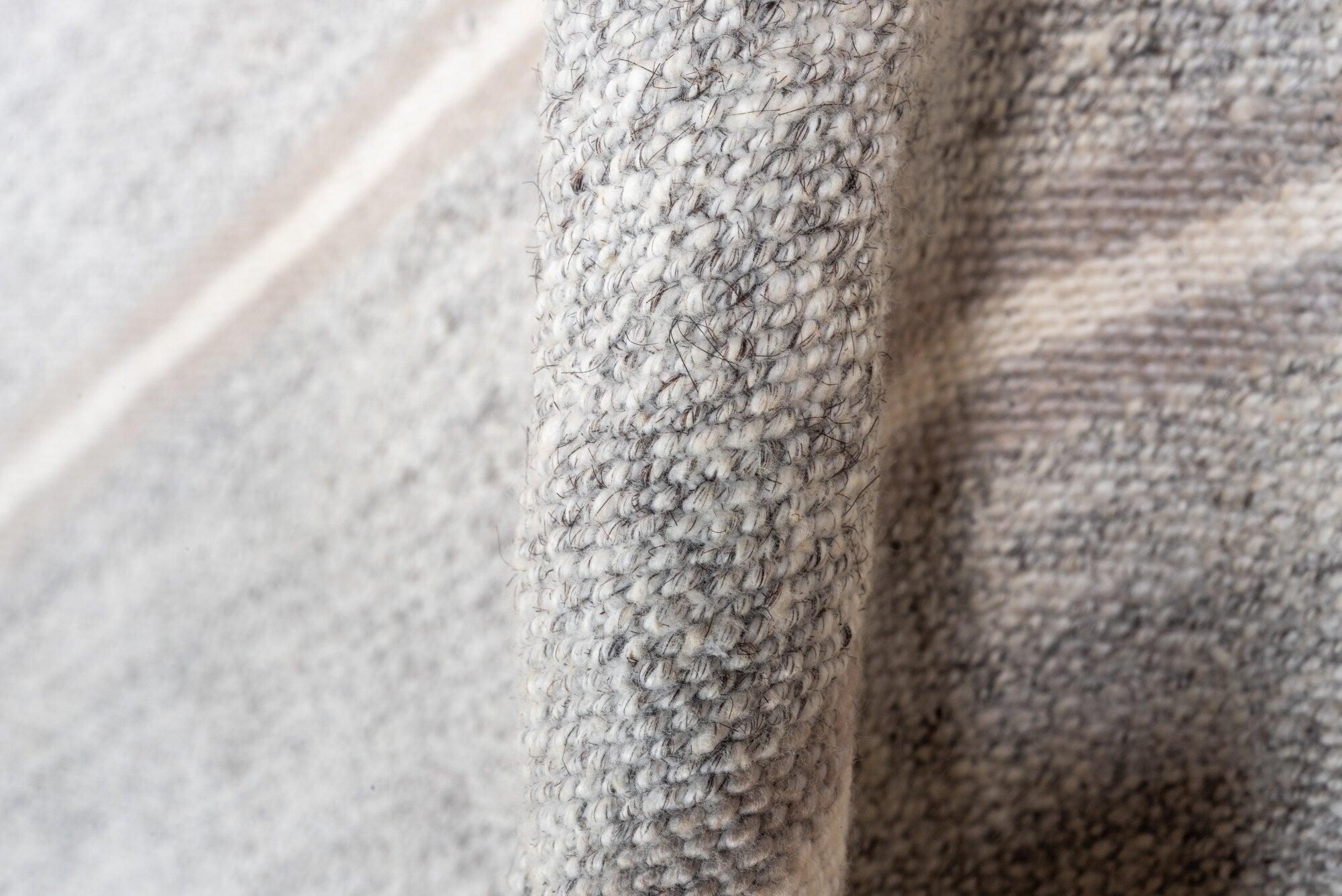 2' x 7' one-of-a-kind handmade vintage Flatweave runner rug. Color palette: dark gray, gainsboro, gray, light blue