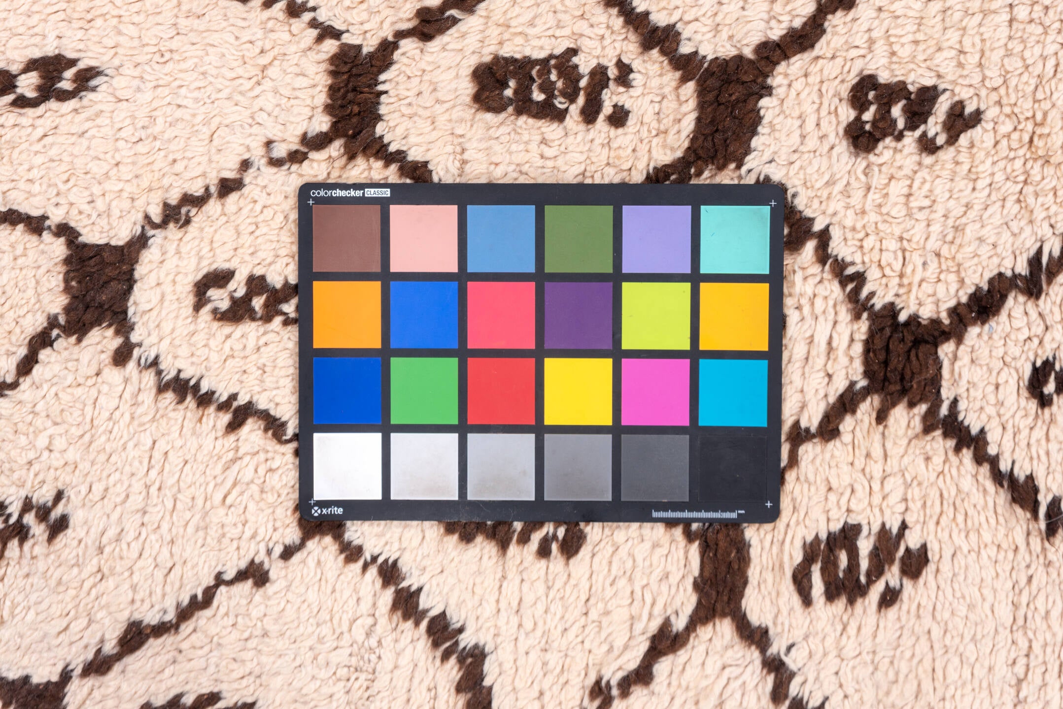 4' x 13' one-of-a-kind handmade vintage Moroccan runner rug. Color palette: brown, pink, orange, off-white, gray, redwood