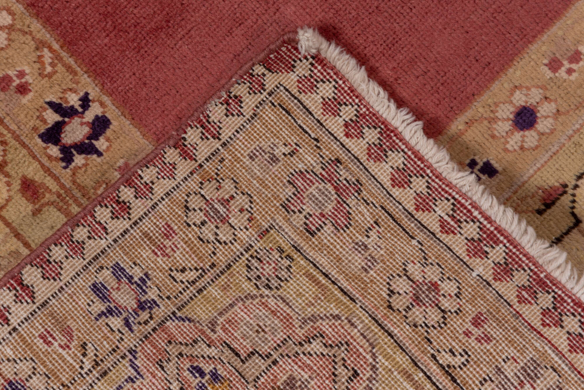 6' x 8' one-of-a-kind handmade vintage Tabriz medium size rug. Color palette: brown, indian red, orange, pink, red