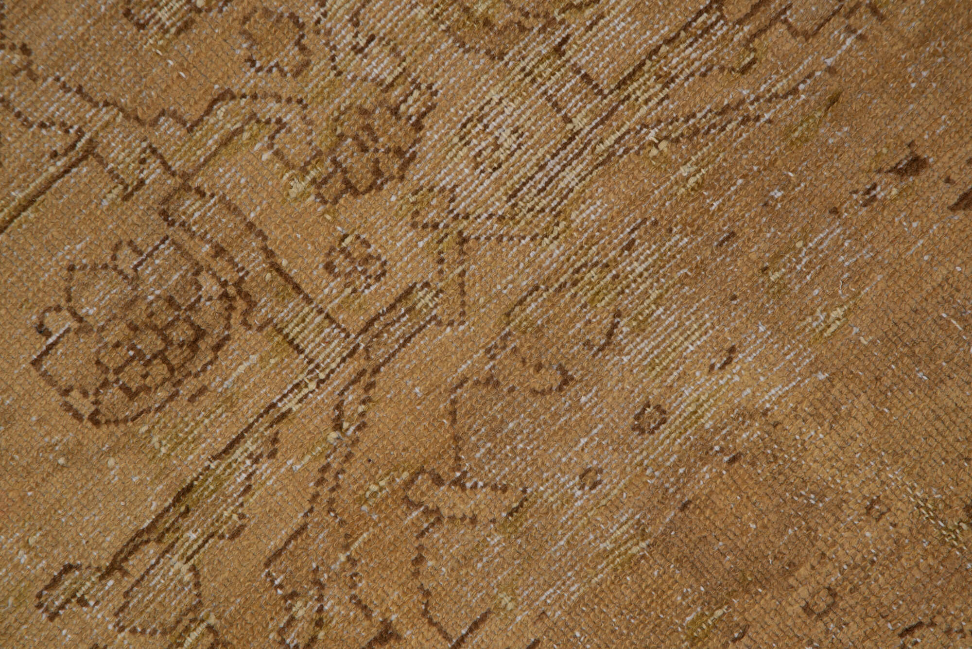 2' x 6' one-of-a-kind handmade vintage Malayer runner rug. Color palette: brown, gray, light gray, off-white, silver, snow