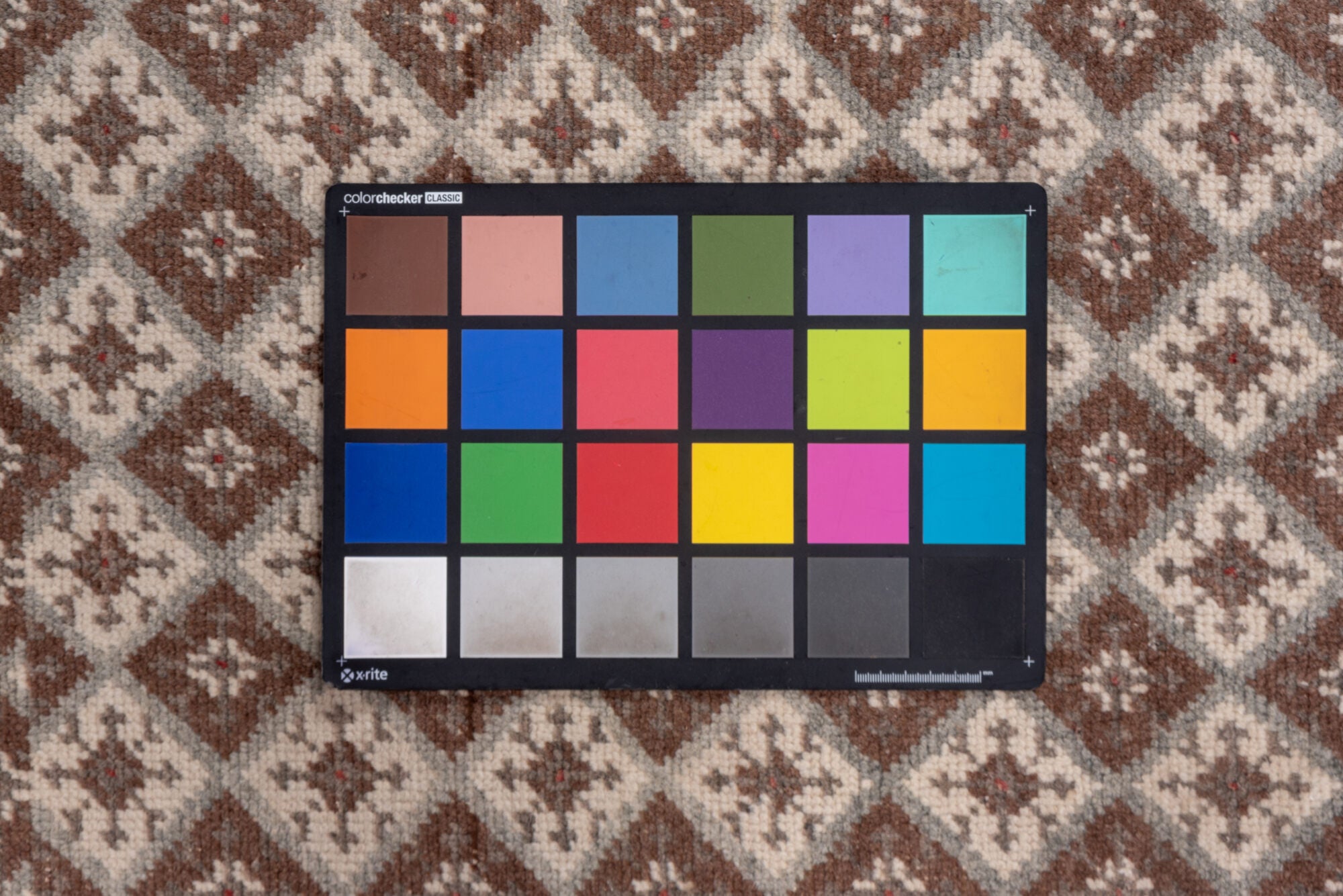 3' x 9' one-of-a-kind handmade vintage Oushak runner rug. Color palette: brown, gray, light gray, off-white, pink