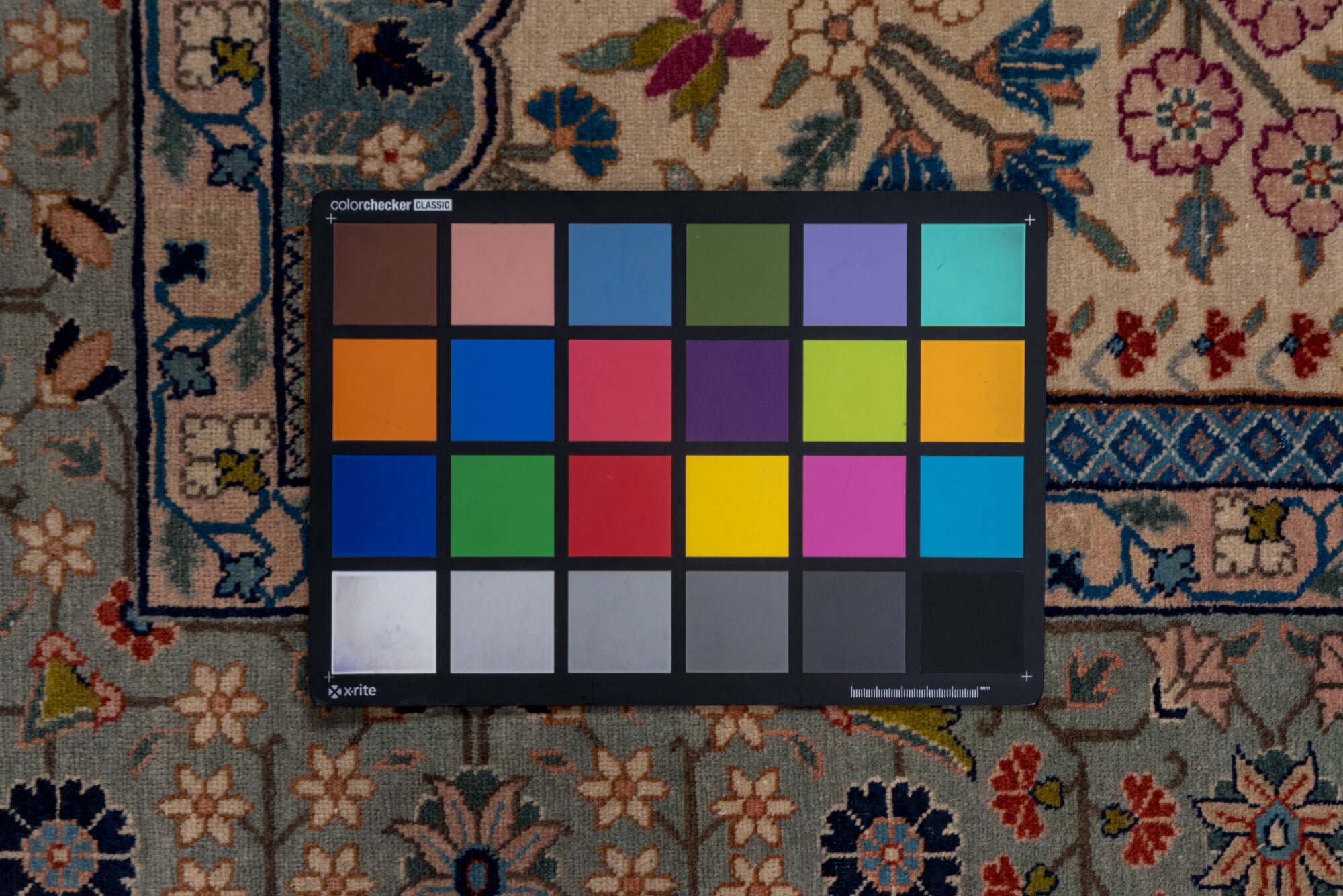 4' x 6' one-of-a-kind handmade vintage Tabriz small size rug. Color palette: black, blue, brown, dim gray, gray, red