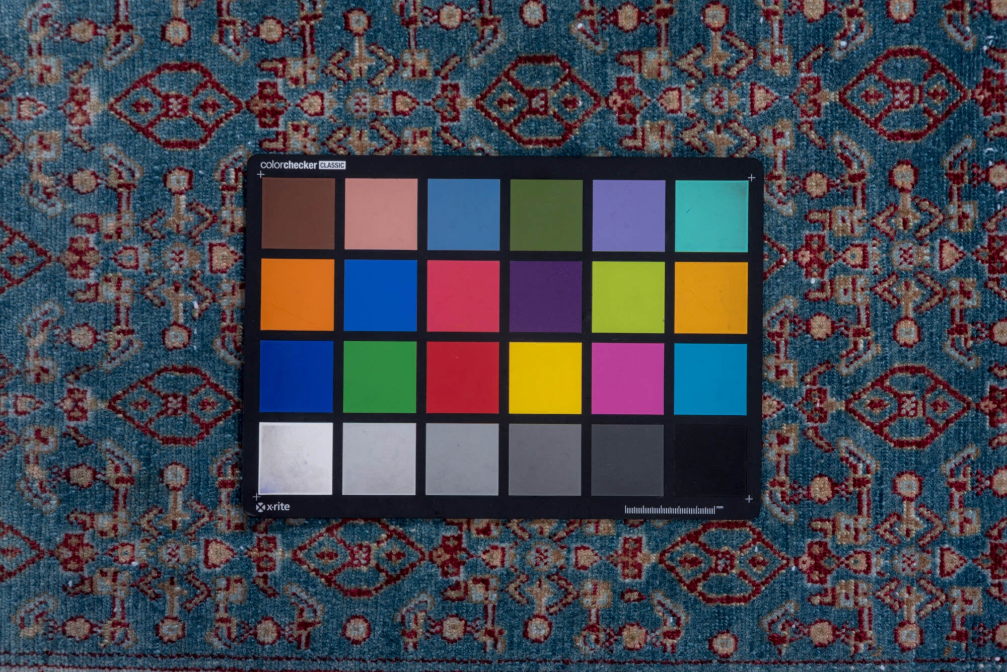 3' x 9' one-of-a-kind handmade vintage Senne runner rug. Color palette: arapawa, blue, brown, dark gray, fiord, gray, pink