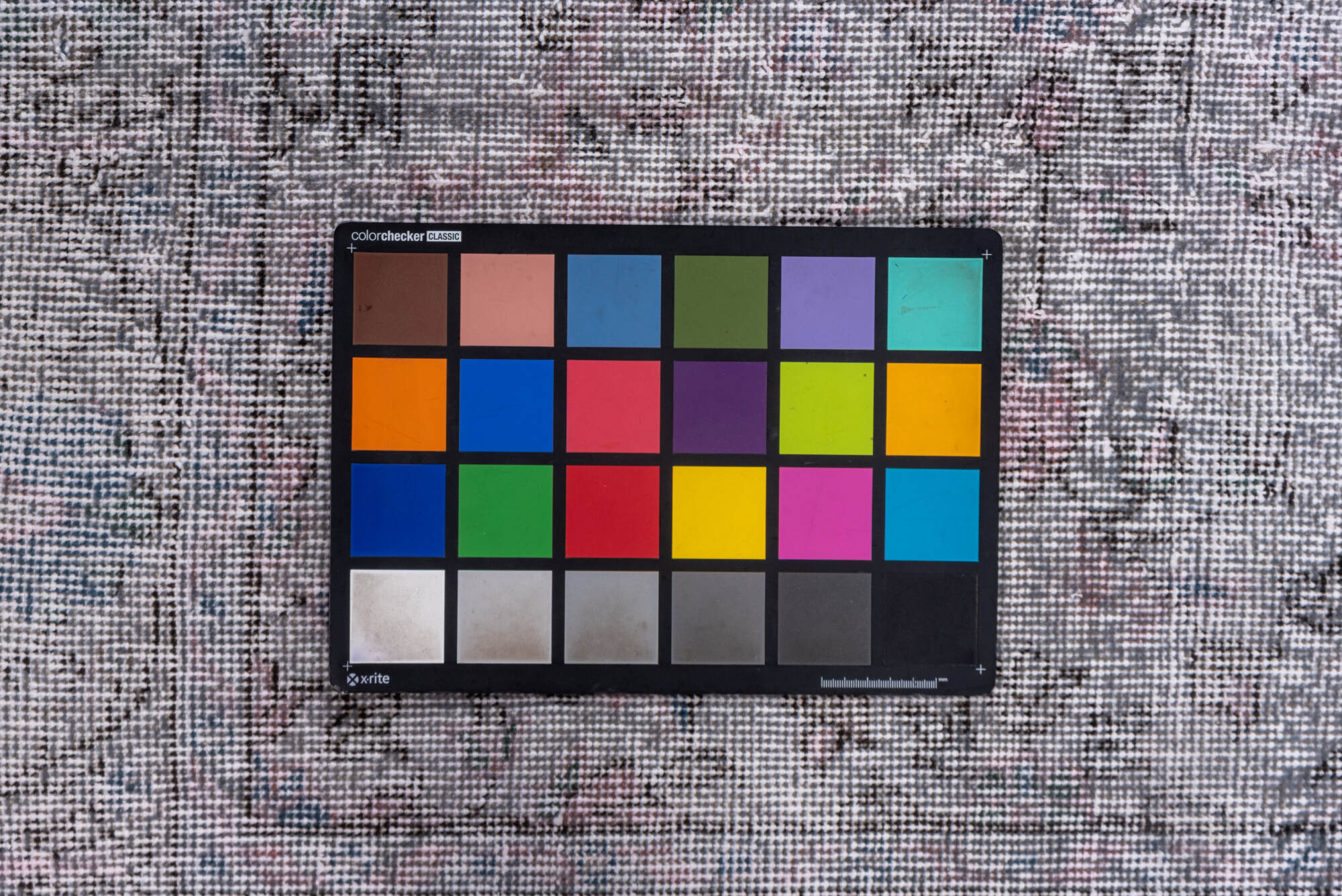 3' x 6' one-of-a-kind handmade vintage Overdyed small size rug. Color palette: dark gray, dim gray, gainsboro, gray