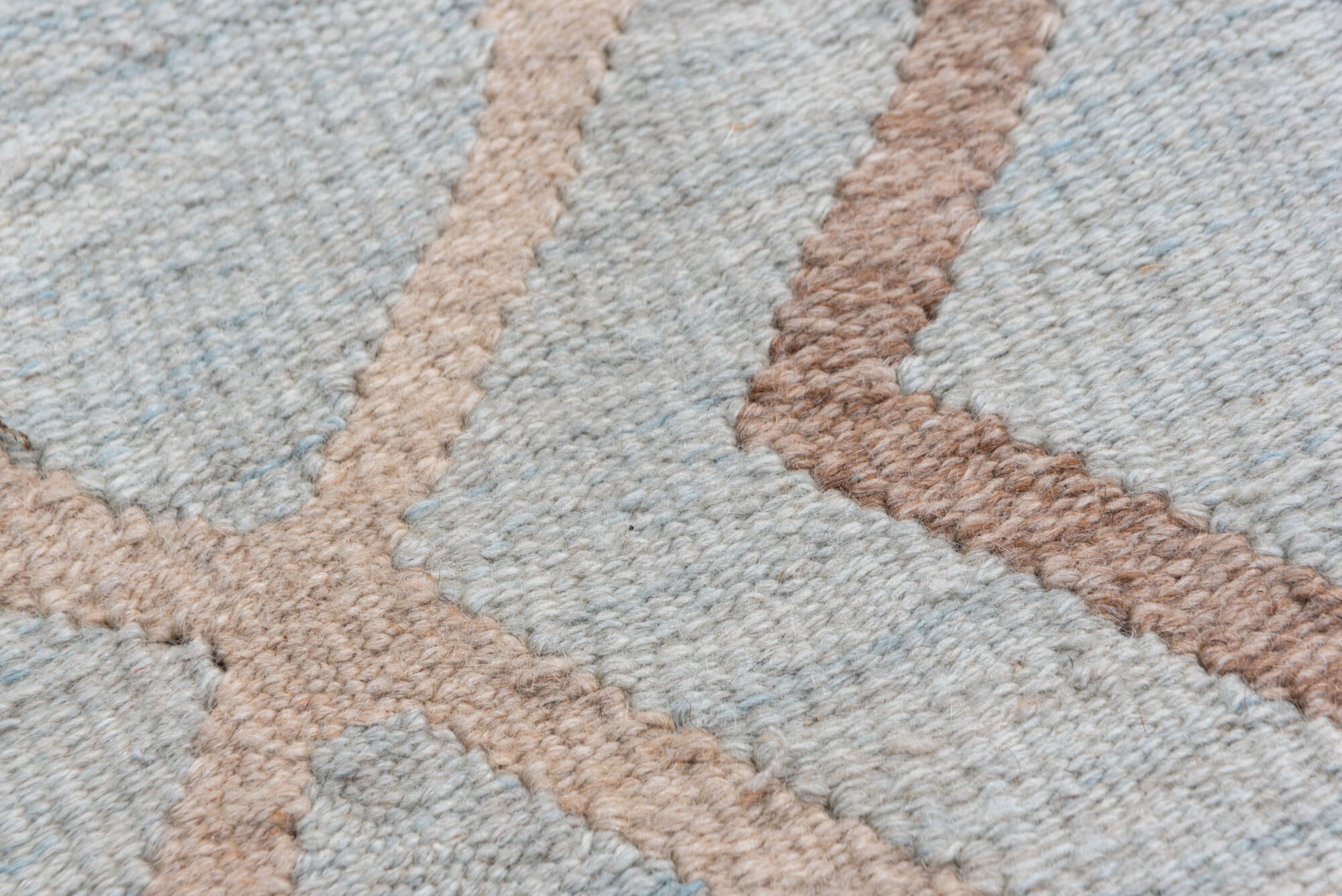 14' x 18' one-of-a-kind handmade vintage Kilim oversize rug. Color palette: dark gray, gray, light gray, off-white, silver