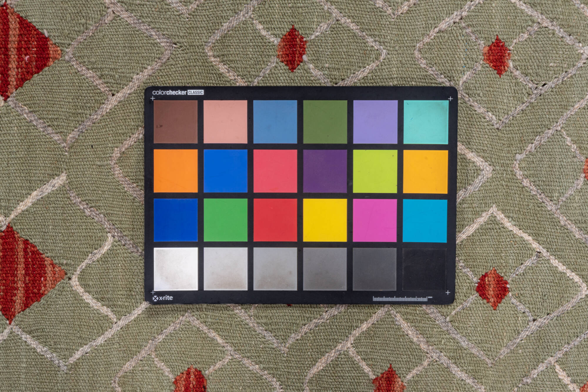 3' x 4' one-of-a-kind handmade vintage Kilim small size rug. Color palette: brown, gray, light gray, off-white, pink, red