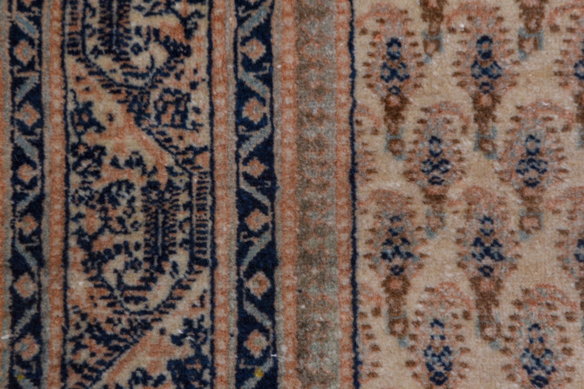 7' x 11' one-of-a-kind handmade vintage Sivas large size rug. Color palette: black, blue, brown, dark gray, dim gray, gray