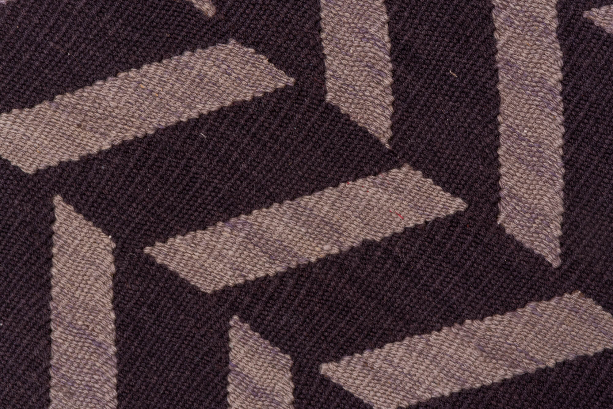 3' x 5' one-of-a-kind handmade vintage Kilim small size rug. Color palette: brown, dark gray, gray, light gray, off-white