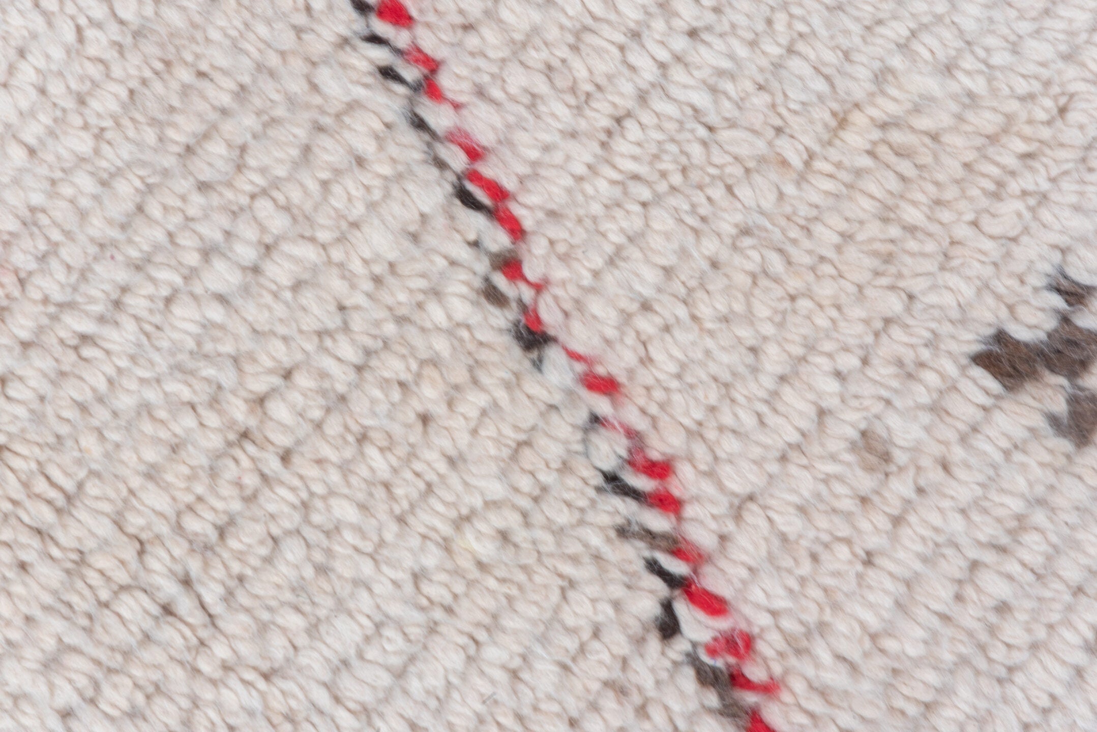 3' x 6' one-of-a-kind handmade vintage Moroccan small size rug. Color palette: dark gray, gray, light gray, linen