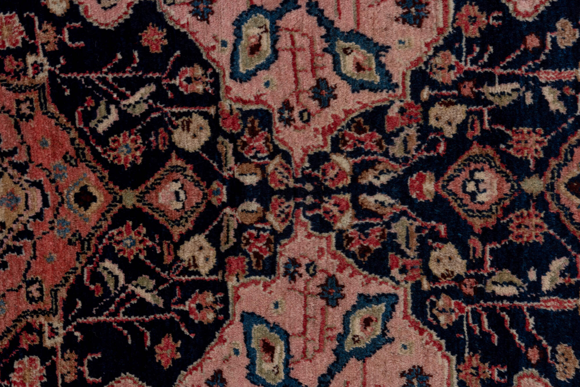 2' x 10' one-of-a-kind handmade vintage Malayer runner rug. Color palette: black, brown, charcoal, gray, pink, red