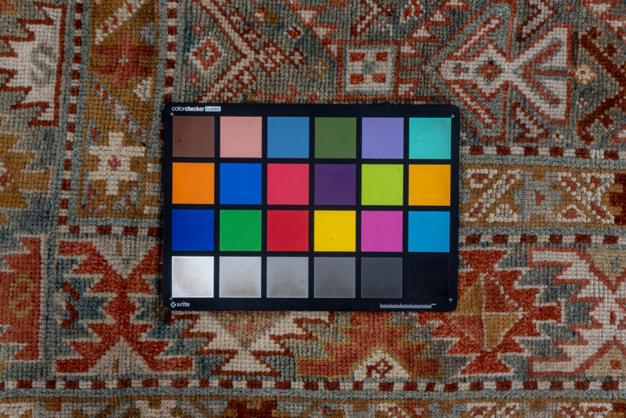 3' x 12' one-of-a-kind handmade vintage NW Persian runner rug. Color palette: black, brown, gray, pink, red