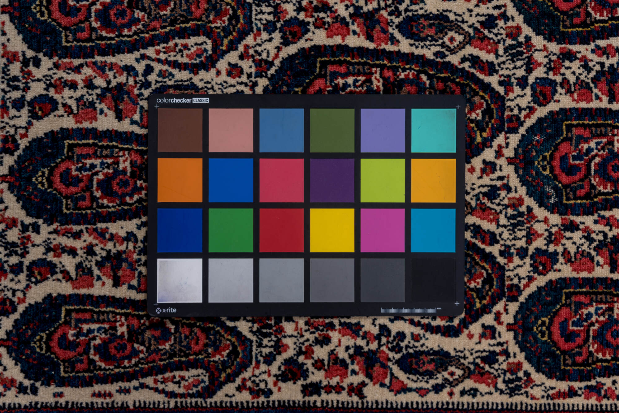 4' x 6' one-of-a-kind handmade vintage Senne small size rug. Color palette: black, blue, brown, gray, light gray, pink, red