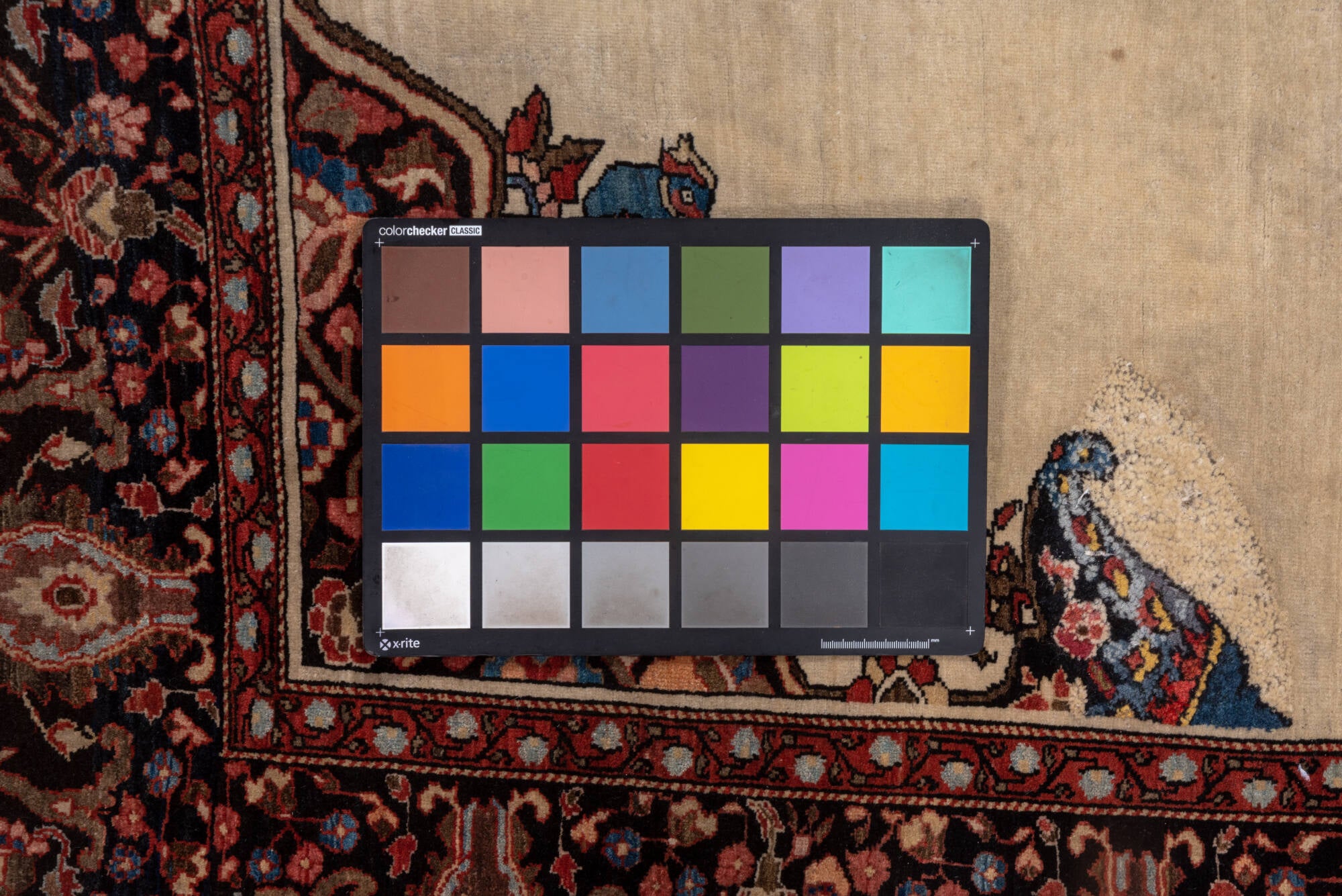 4' x 6' one-of-a-kind handmade vintage Far.Sarouk small size rug. Color palette: brown, gray, blue, black, red, pink, orange