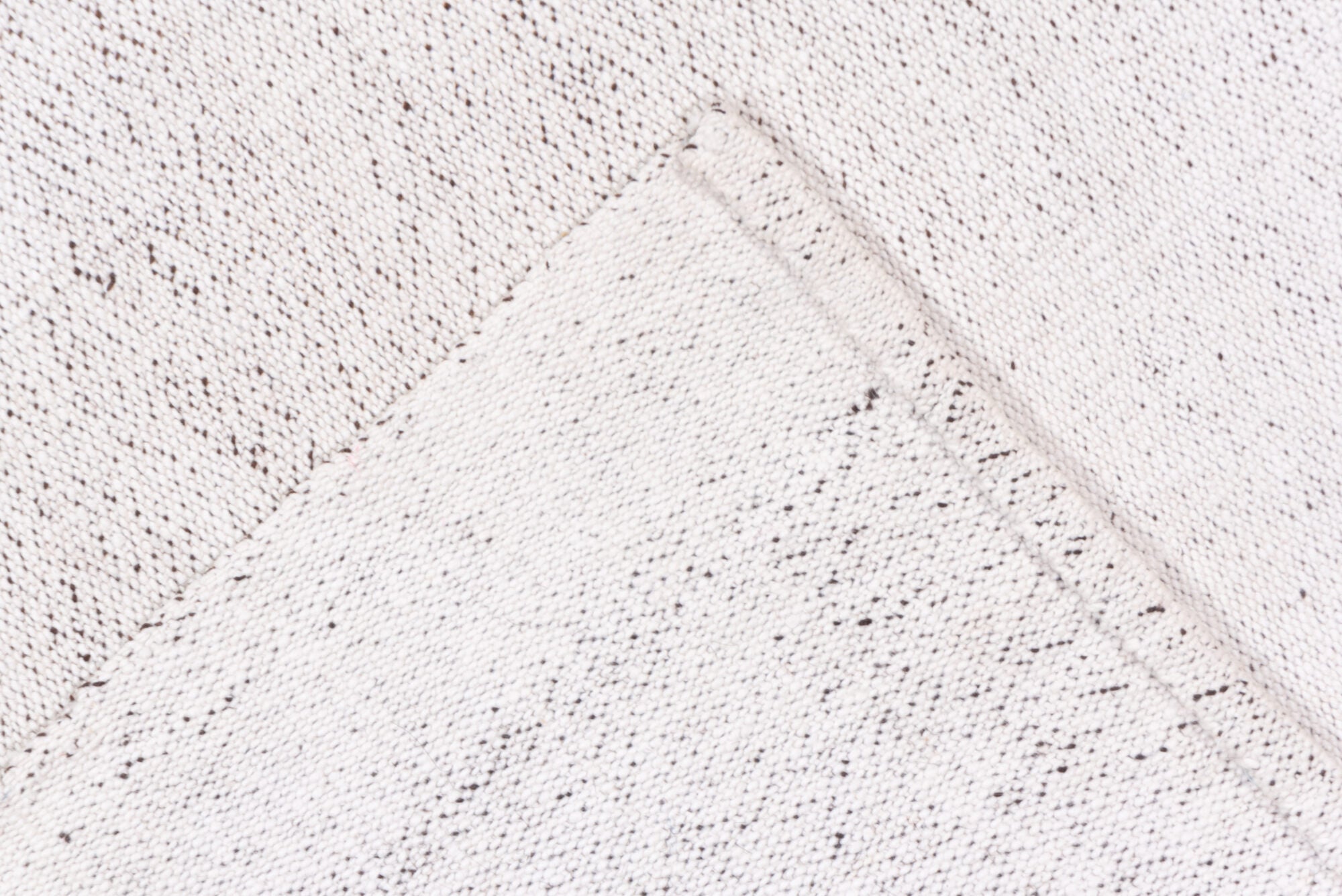 3' x 10' one-of-a-kind handmade vintage Flatweave runner rug. Color palette: dark gray, gainsboro, gray, lavender blush