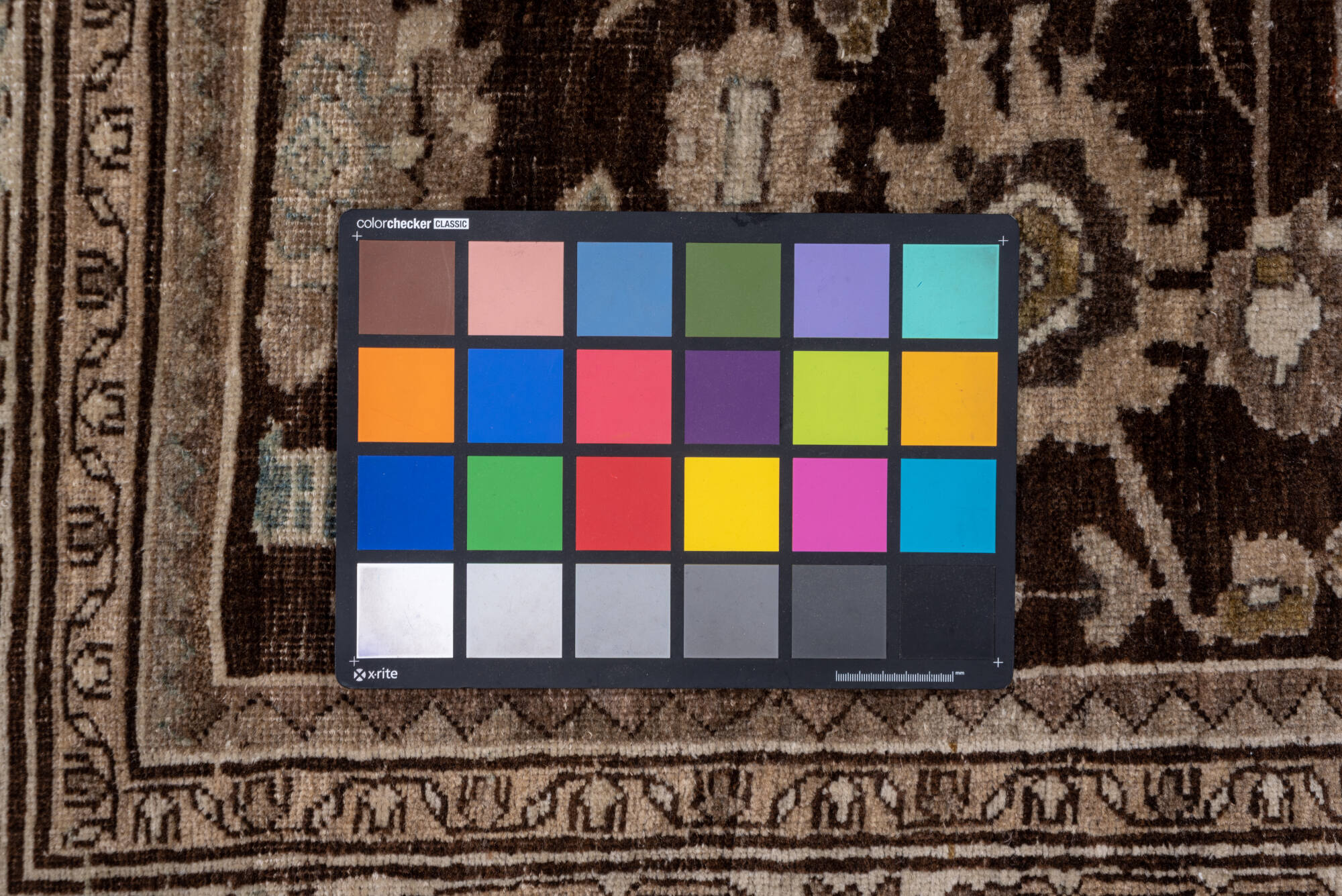 4' x 10' one-of-a-kind handmade vintage Bidjar runner rug. Color palette: brown, gray, light gray, off-white, pink, silver