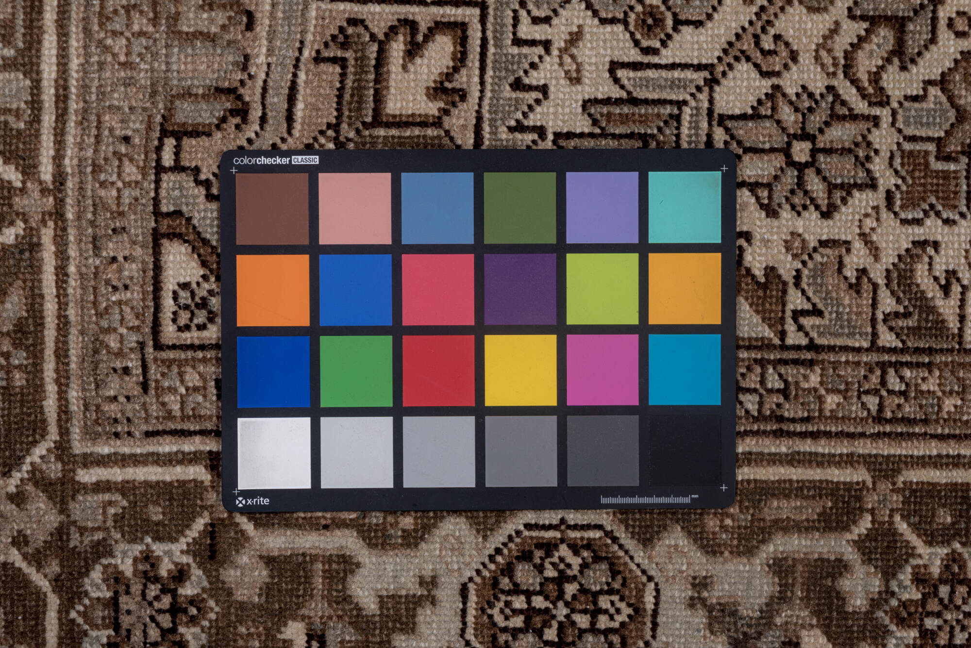 7' x 9' one-of-a-kind handmade vintage Heriz rug. Color palette: brown, gray, off-white, pink, snow, white, whitesmoke