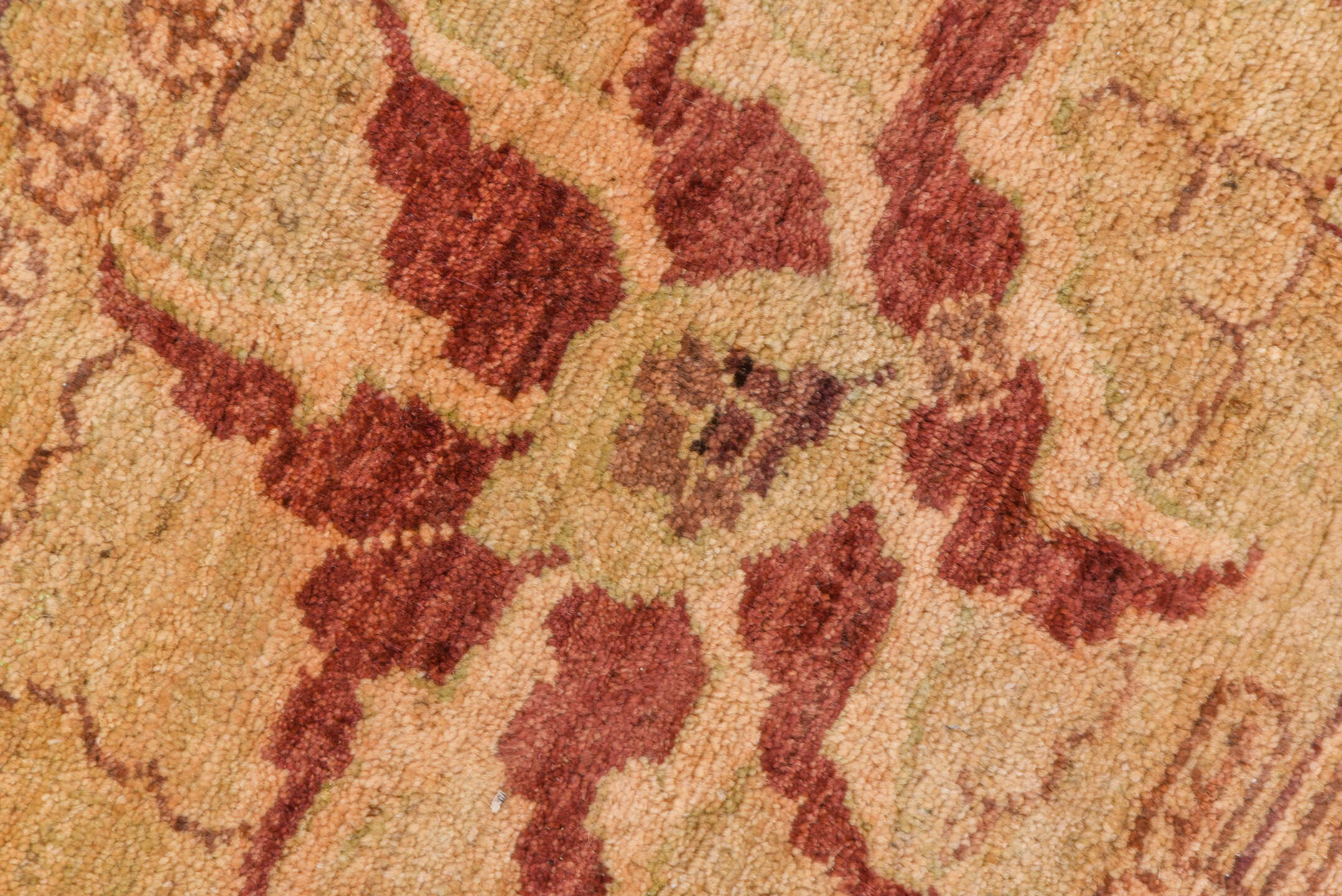 13' x 17' one-of-a-kind handmade vintage Sultanabad oversize rug. Color palette: brown, pink, red, yellow, orange, off-white