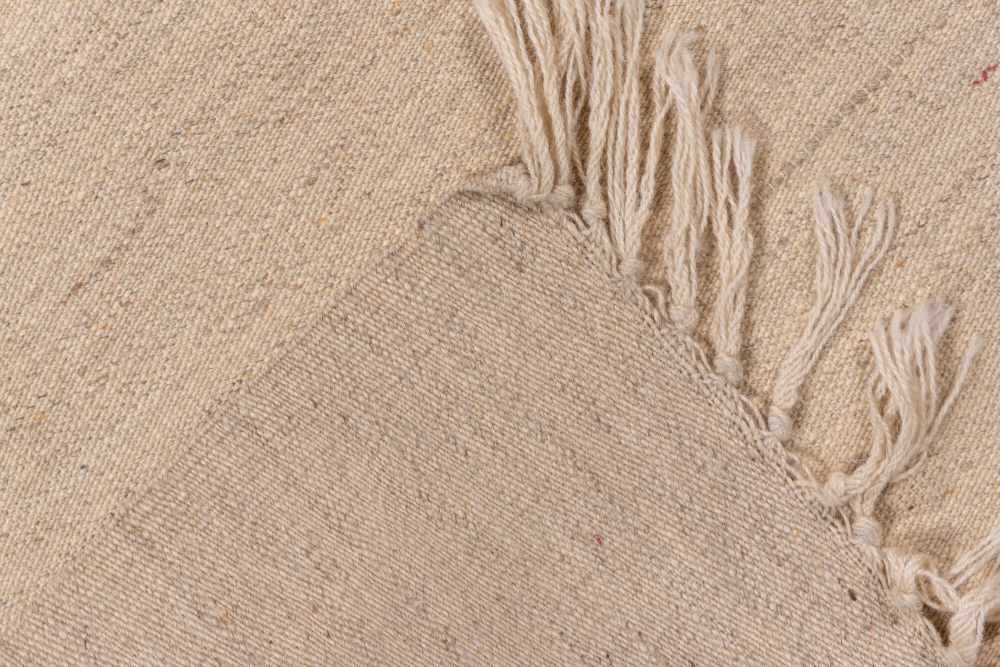 3' x 4' one-of-a-kind handmade vintage Flatweave small size rug. Color palette: brown, gray, light gray, off-white, orange