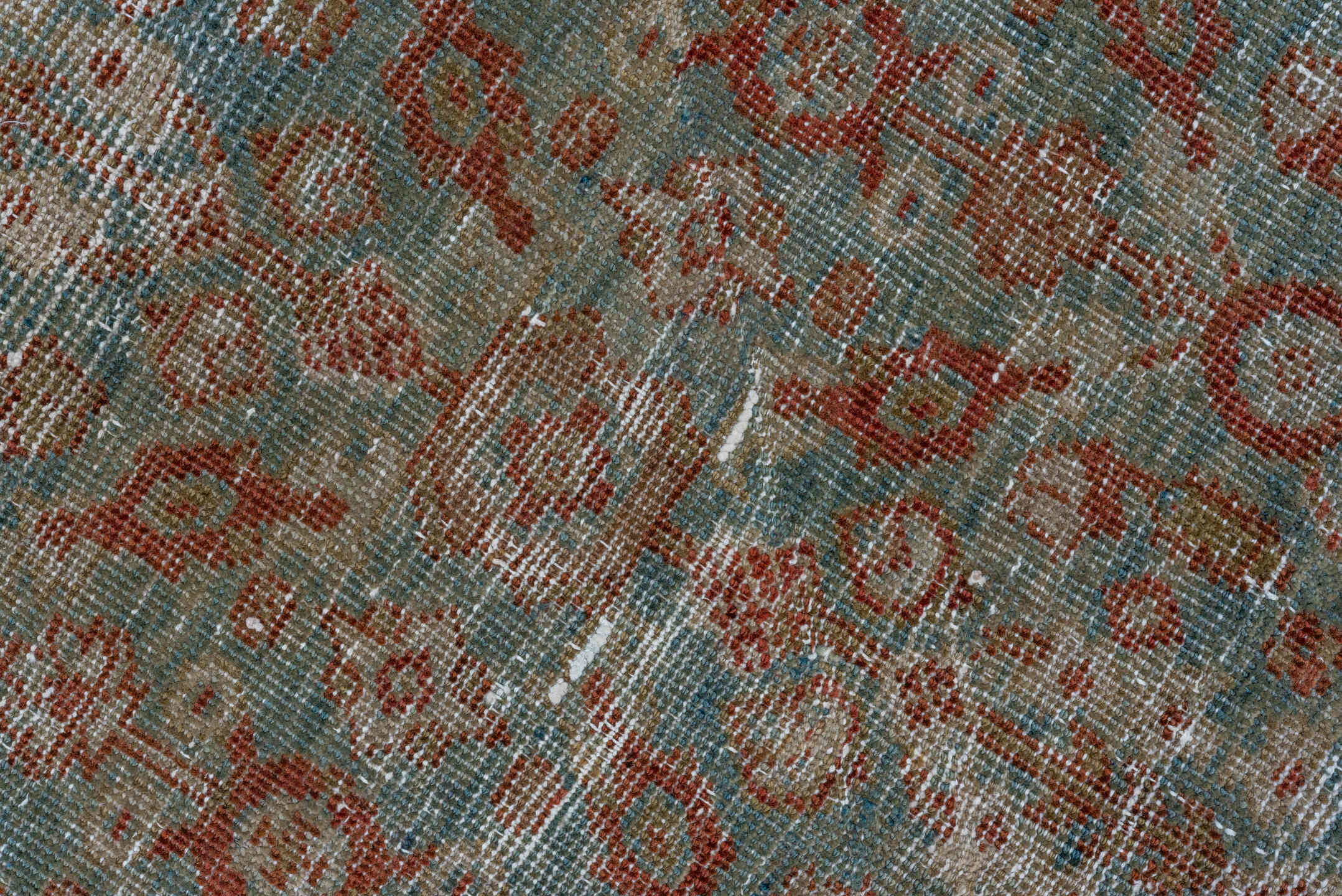 4' x 6' one-of-a-kind handmade vintage Farahan small size rug. Color palette: brown, gray, pink, black, light gray