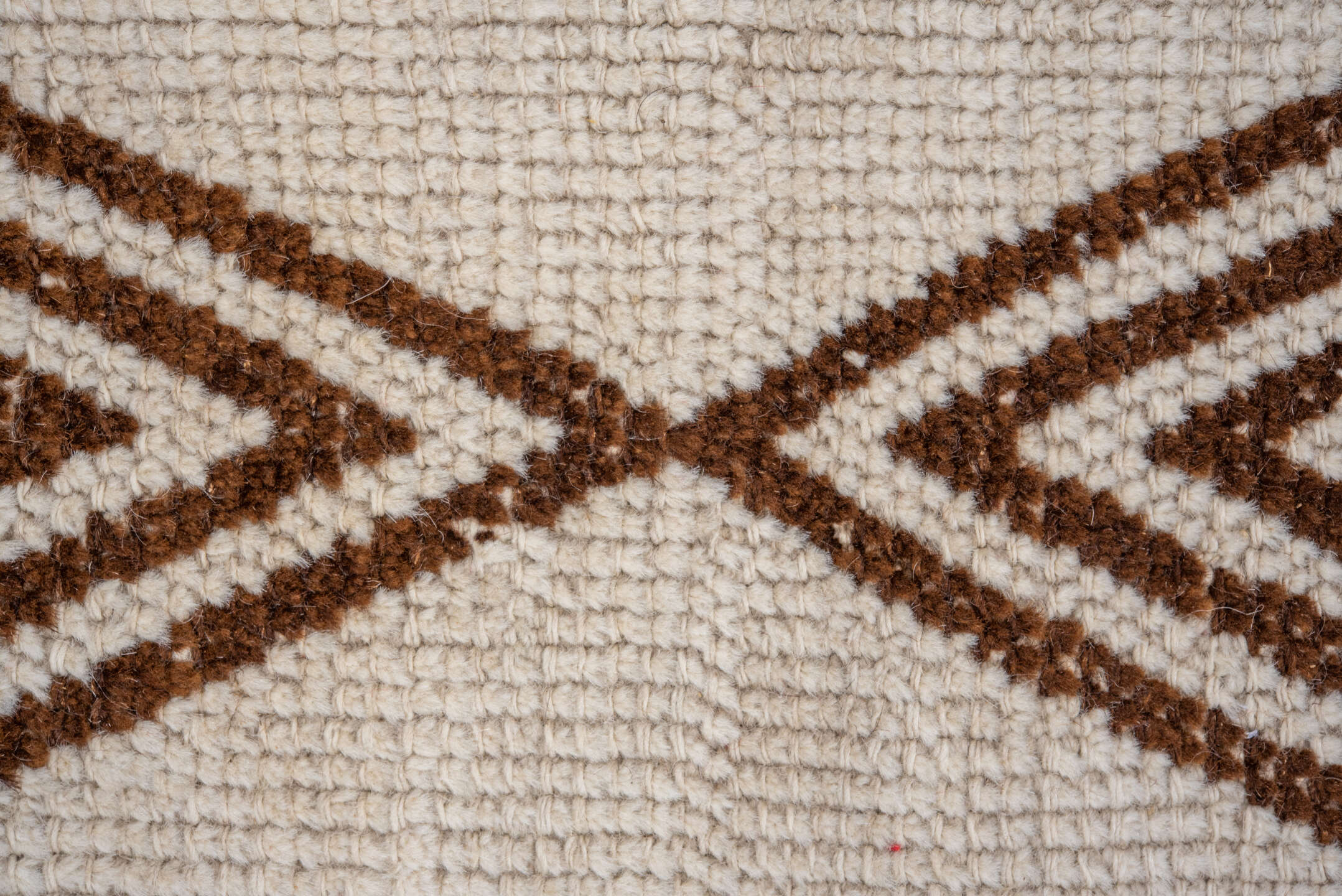 2' x 12' one-of-a-kind handmade vintage Kars runner rug. Color palette: gray, light gray, off-white, brown, pink, silver