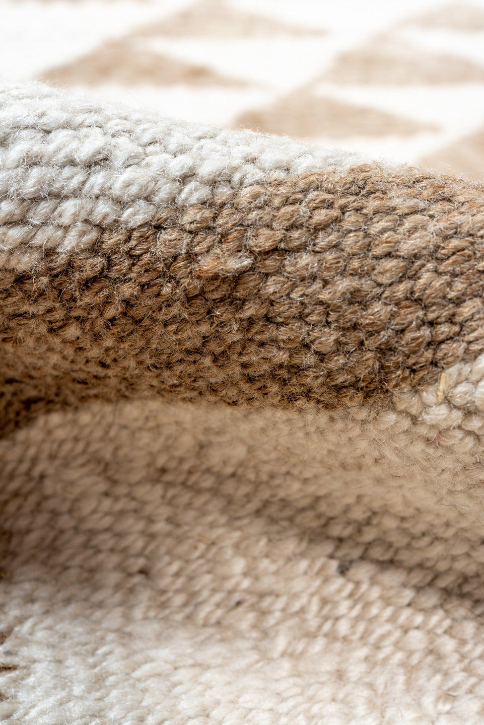 3' x 10' one-of-a-kind handmade vintage Kilim runner rug. Color palette: brown, gray, pink, light gray, off-white, orange