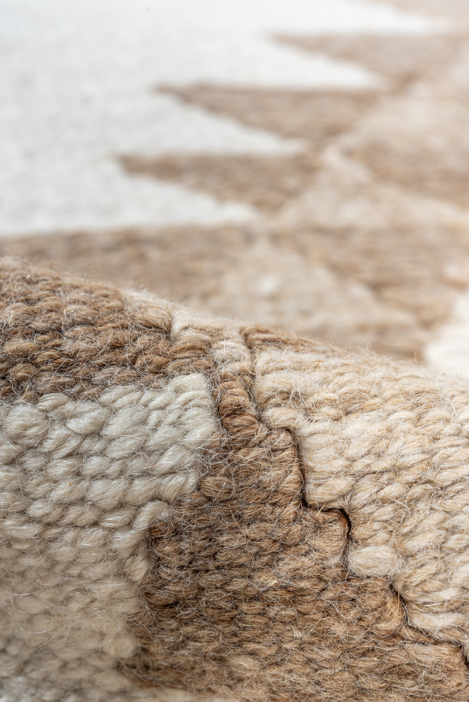 2' x 10' one-of-a-kind handmade vintage Kilim runner rug. Color palette: gray, light gray, off-white, brown, pink, gainsboro