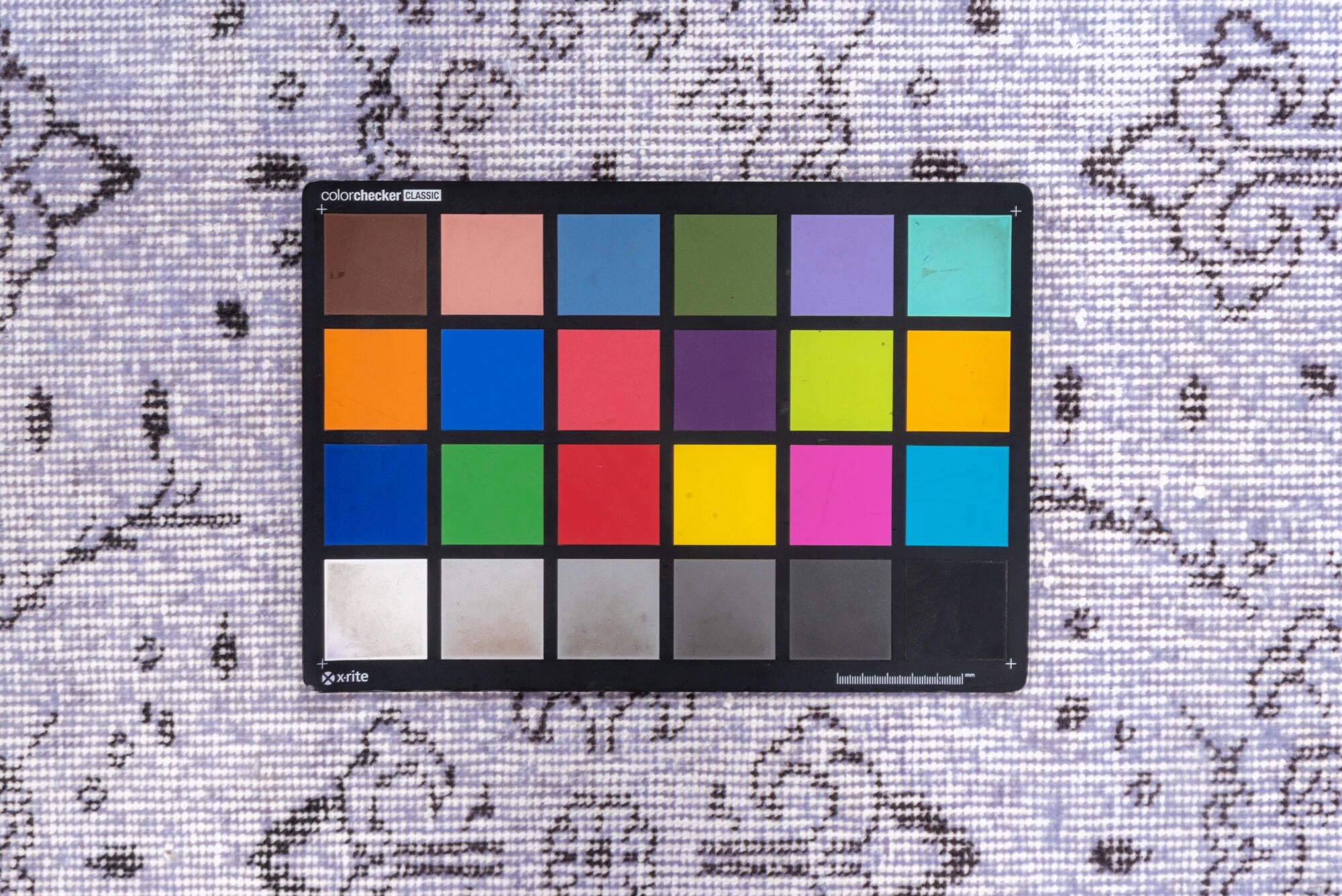 2' x 6' one-of-a-kind handmade vintage Overdyed runner rug. Color palette: gainsboro, gray, lavender blush, light gray