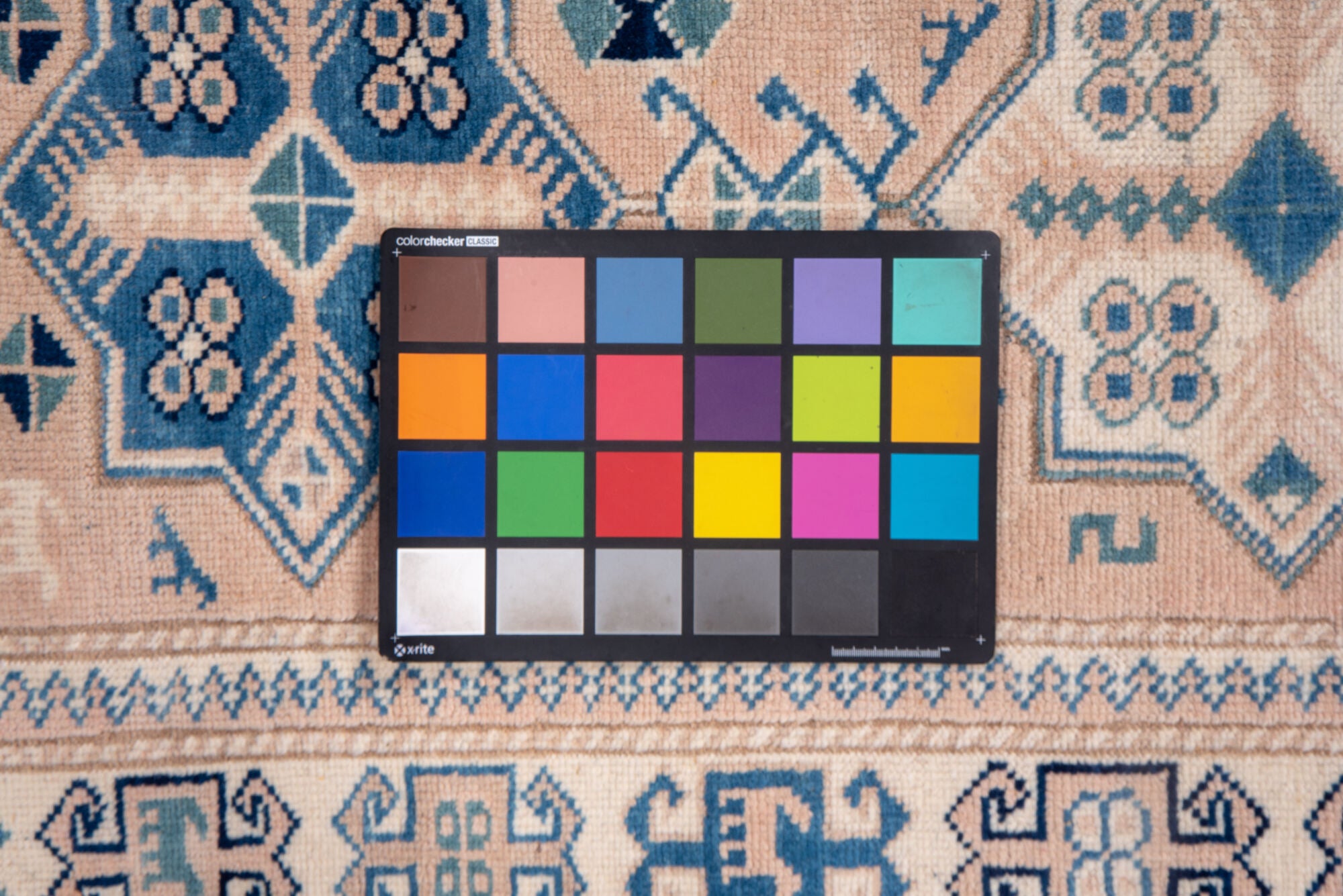 2' x 15' one-of-a-kind handmade vintage Oushak runner rug. Color palette: blue, brown, fiord, gray, light gray, off-white