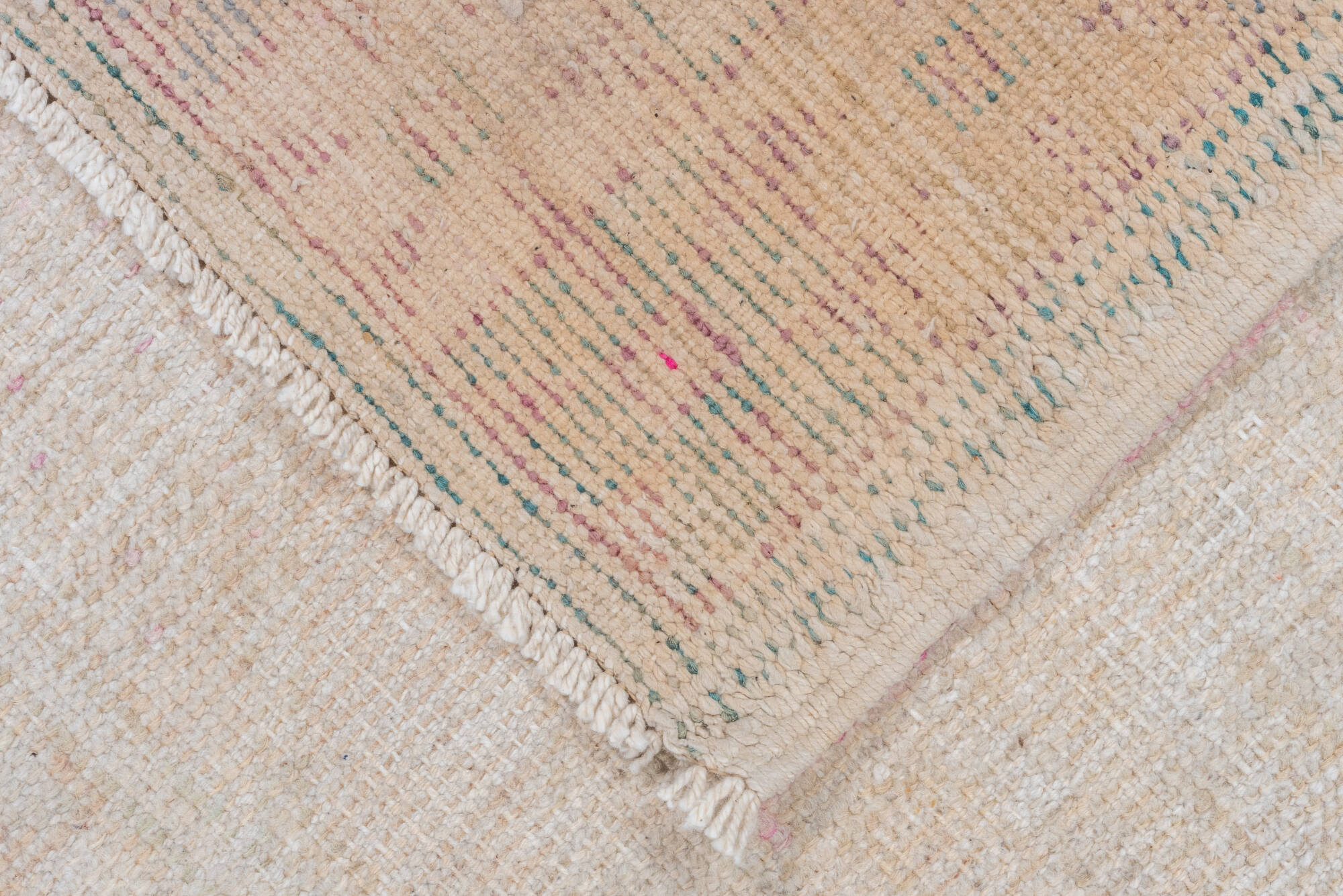 2' x 4' one-of-a-kind handmade vintage Oushak small size rug. Color palette: brown, gainsboro, gray, light gray, linen