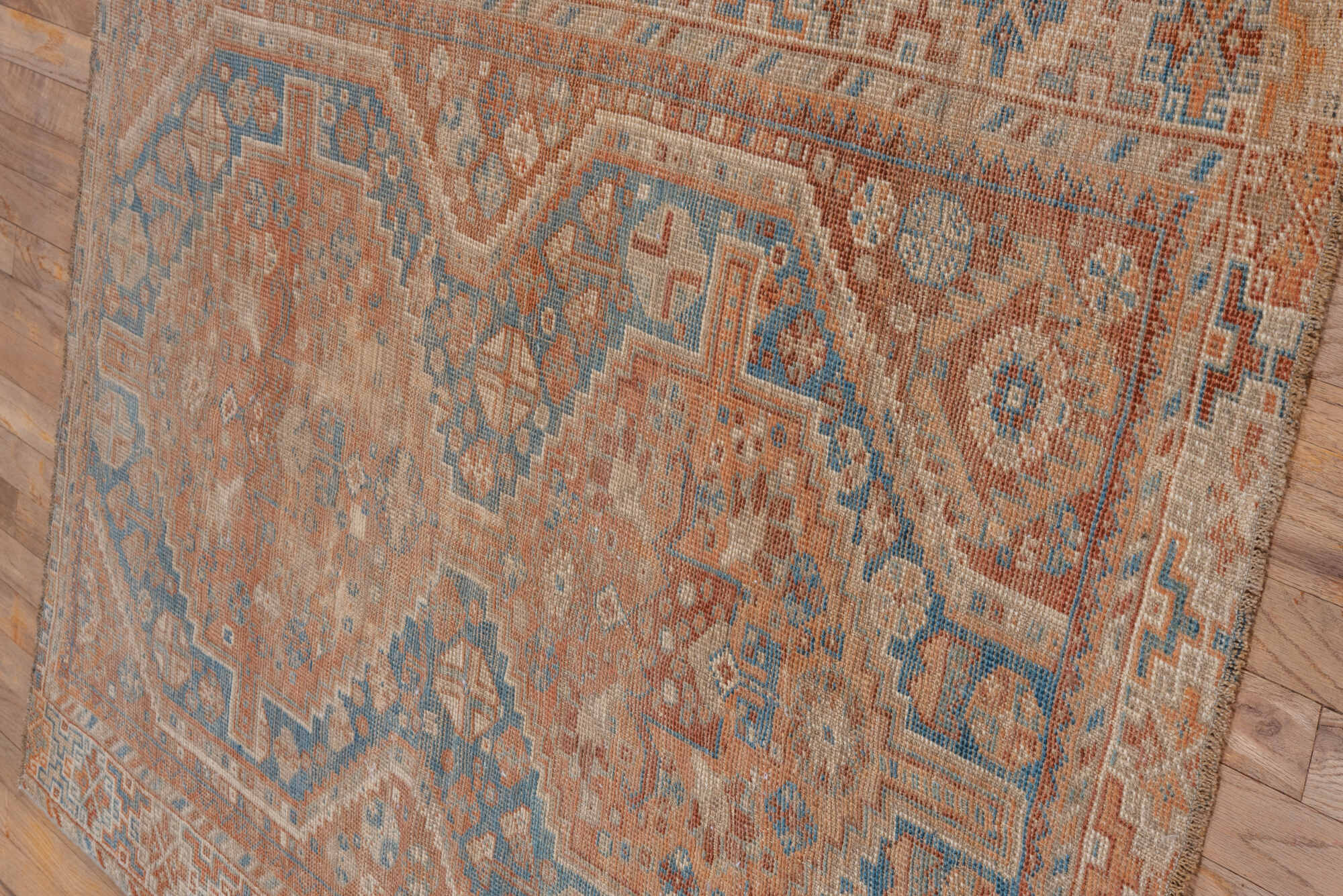 3' x 5' one-of-a-kind handmade vintage Shiraz small size rug. Color palette: brown, dim gray, gray, light gray, off-white