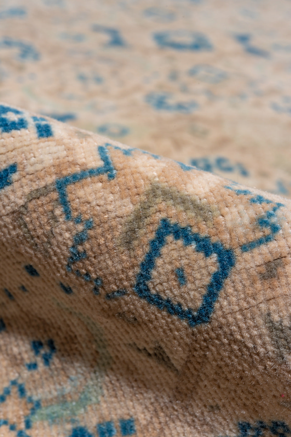 2' x 22' one-of-a-kind handmade vintage Tabriz runner rug. Color palette: gray, brown, light gray, off-white, pink, orange