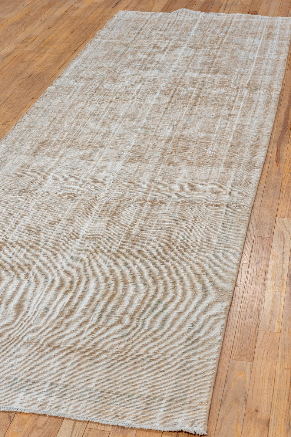 3' x 10' one-of-a-kind handmade vintage Malayer runner rug. Color palette: off-white, light gray, gray, brown, linen