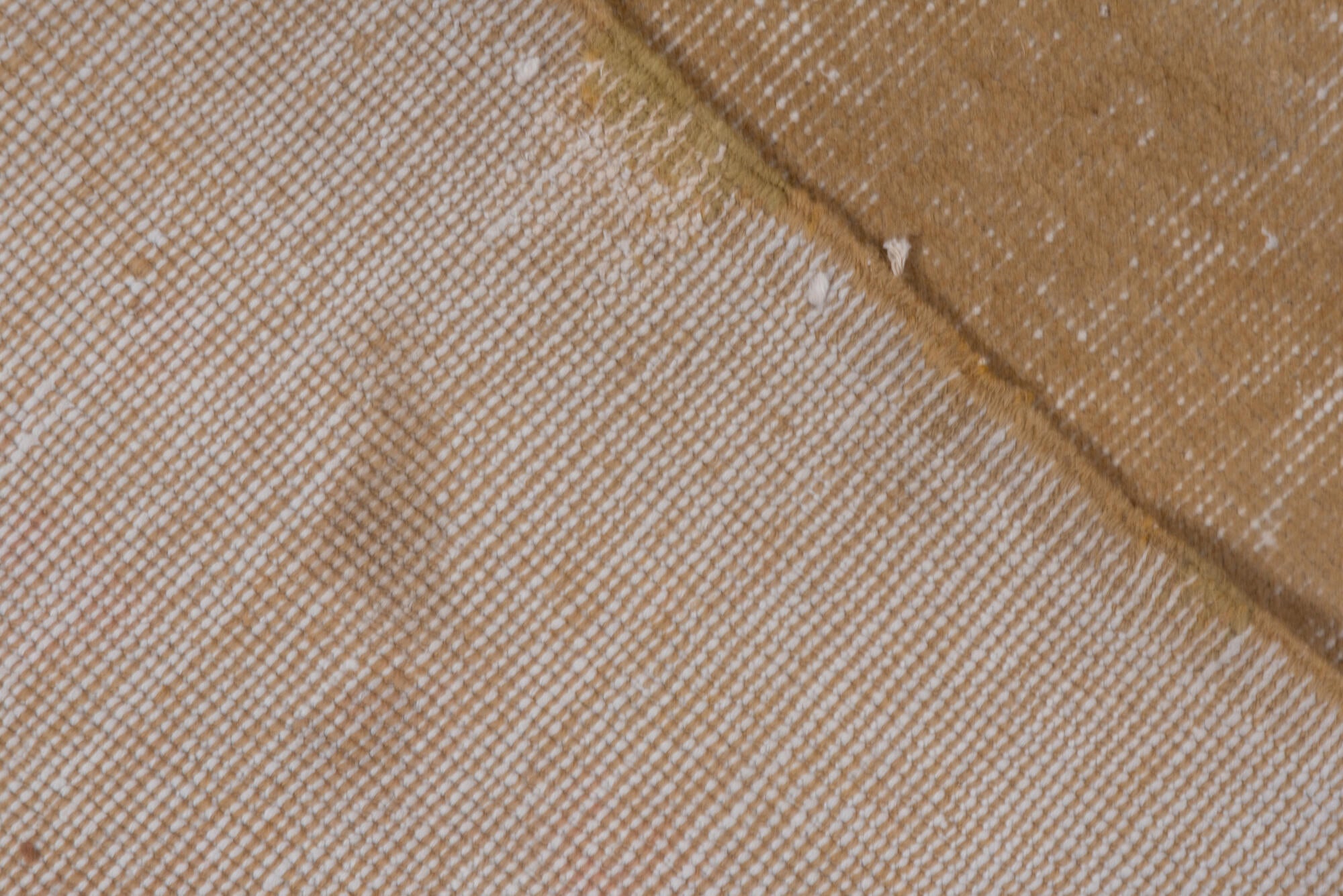 5' x 6' one-of-a-kind handmade vintage Sparta rug. Color palette: brown, gainsboro, gray, light gray, off-white, pink, snow