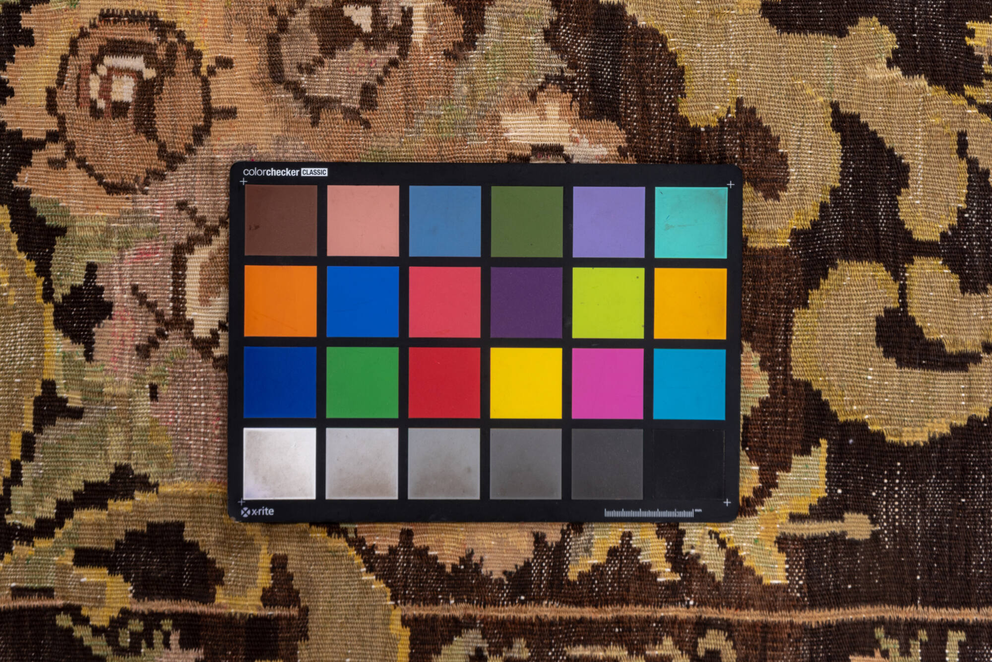 6' x 8' one-of-a-kind handmade vintage Kilim medium size rug. Color palette: brown, burlywood, gray, orange, pink, tan