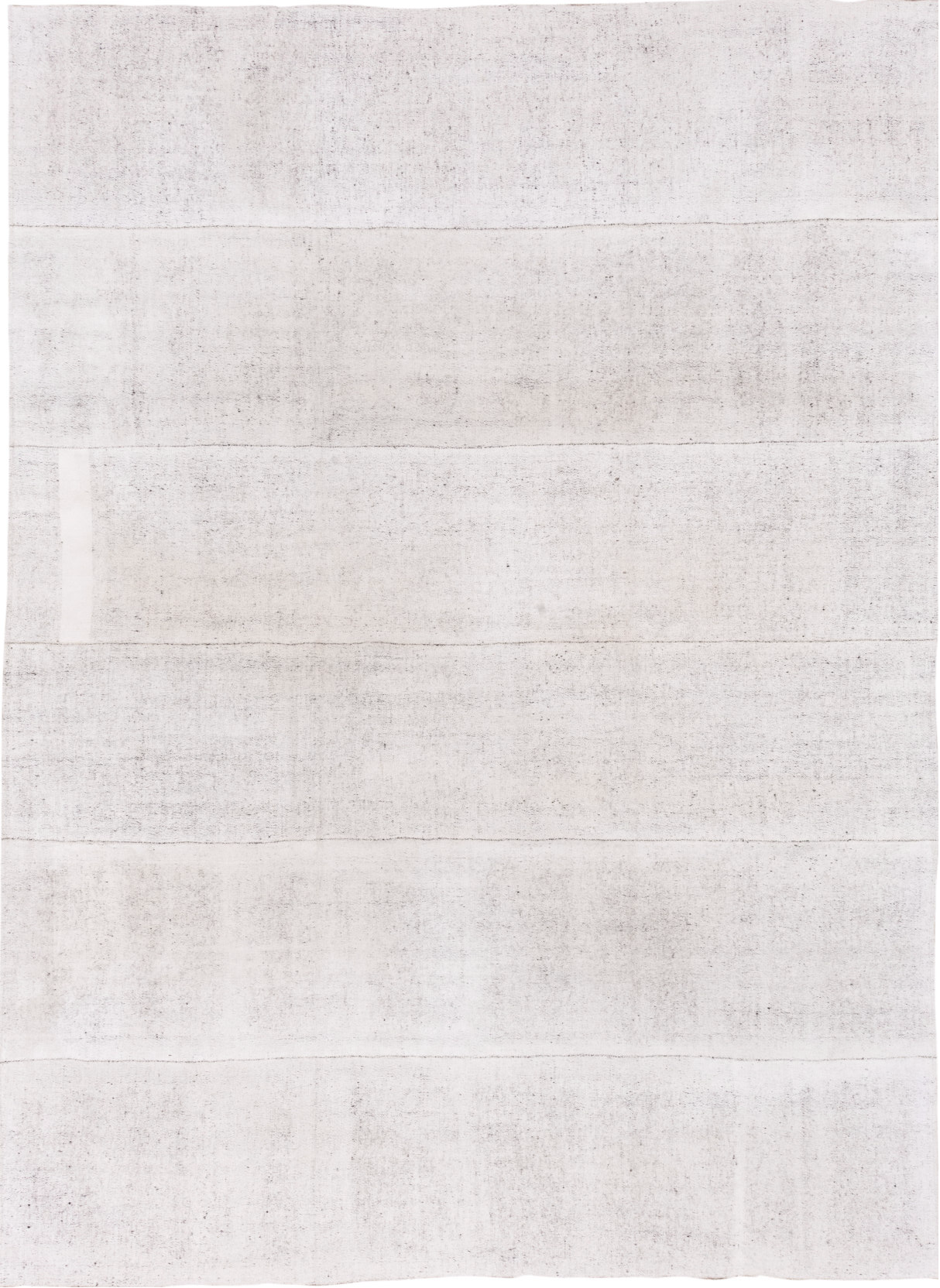 8' x 11' one-of-a-kind handmade vintage Flatweave large size rug. Color palette: dark gray, gainsboro, gray, light gray