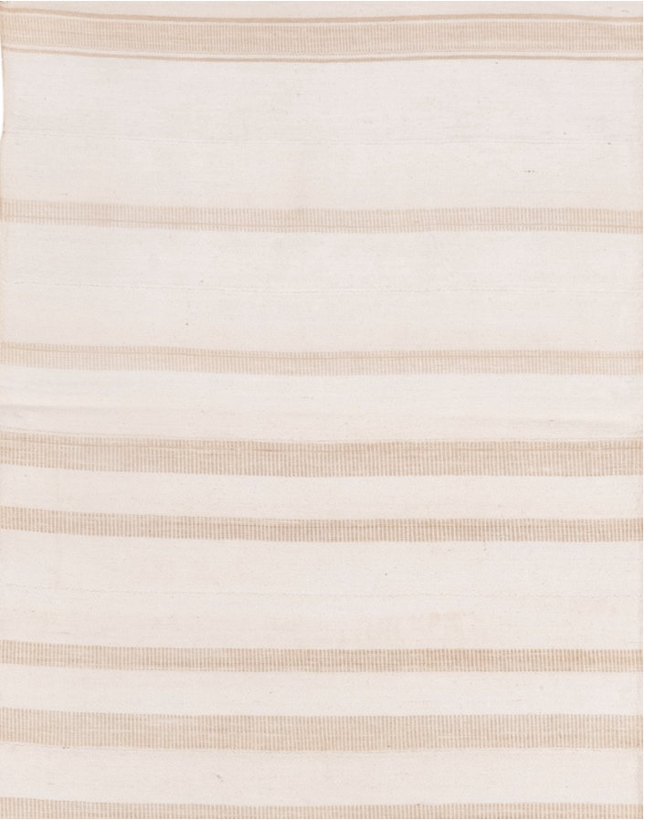 3' x 7' one-of-a-kind handmade vintage Flatweave rug. Color palette: brown, gainsboro, gray, lavender blush, light gray